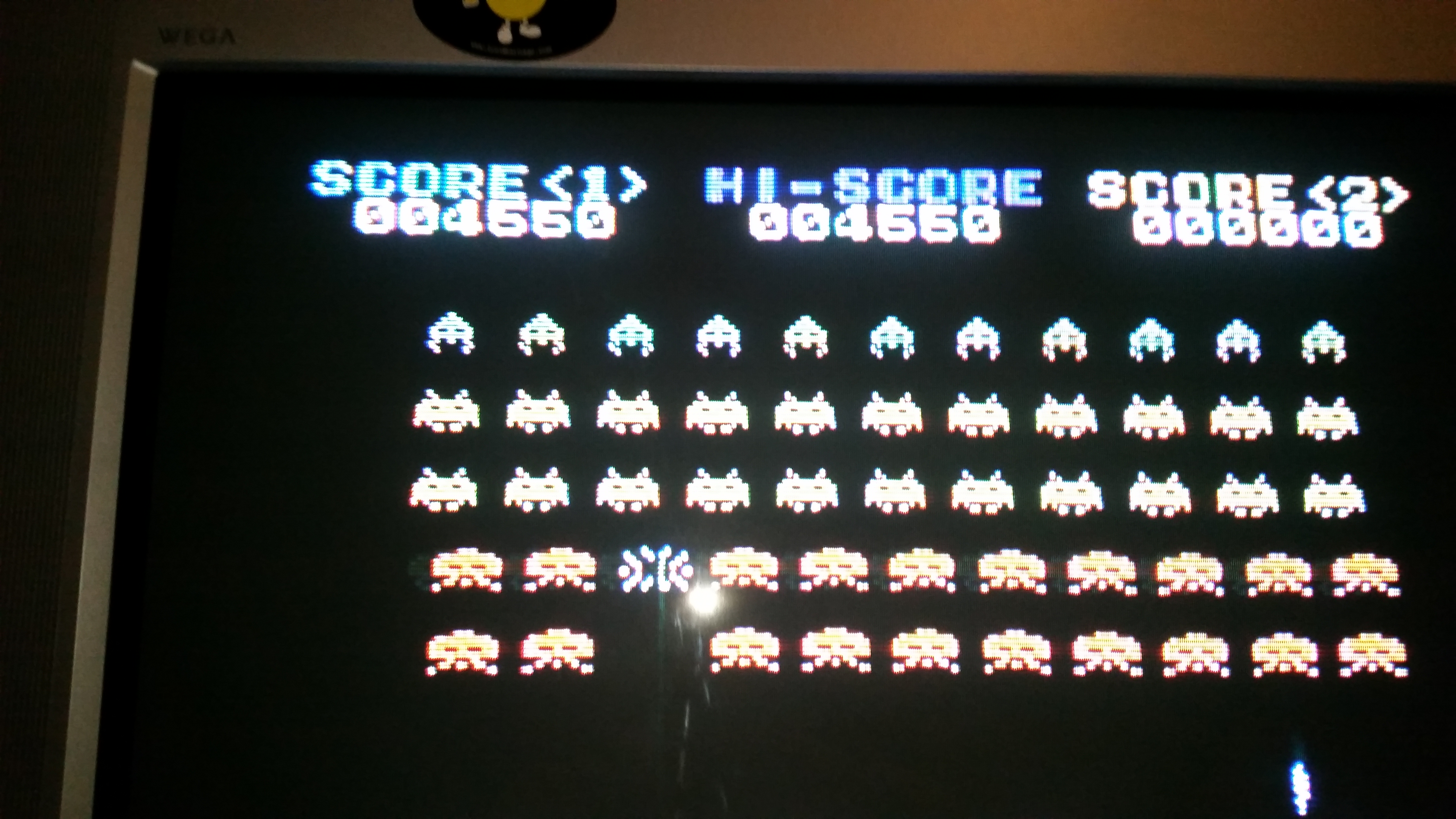 RedMage: Space Invaders (Sega SG-1000) 4,550 points on 2017-07-31 19:51:44