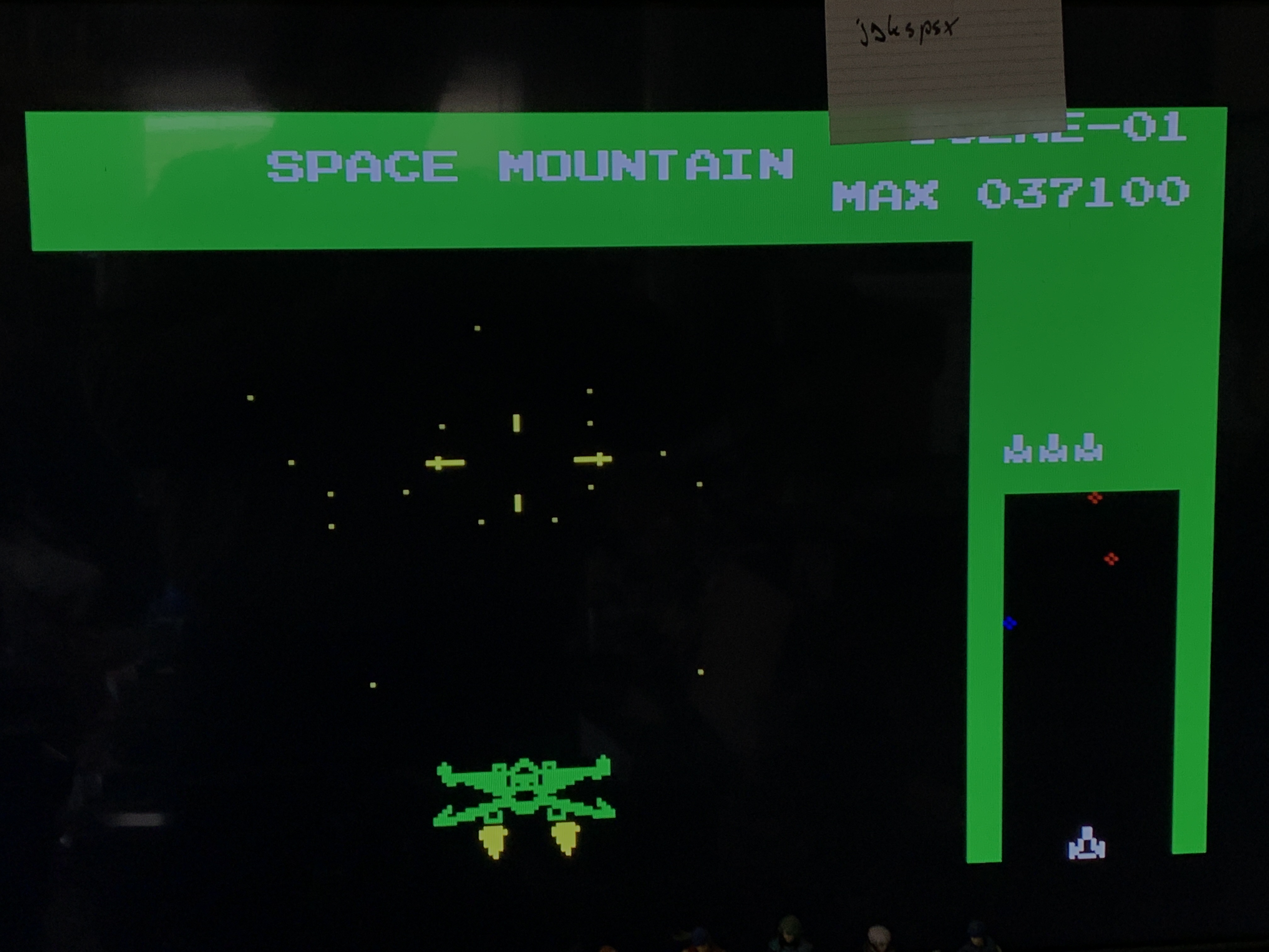 jgkspsx: Space Mountain (Sega SG-1000 Emulated) 37,100 points on 2022-04-07 16:42:29