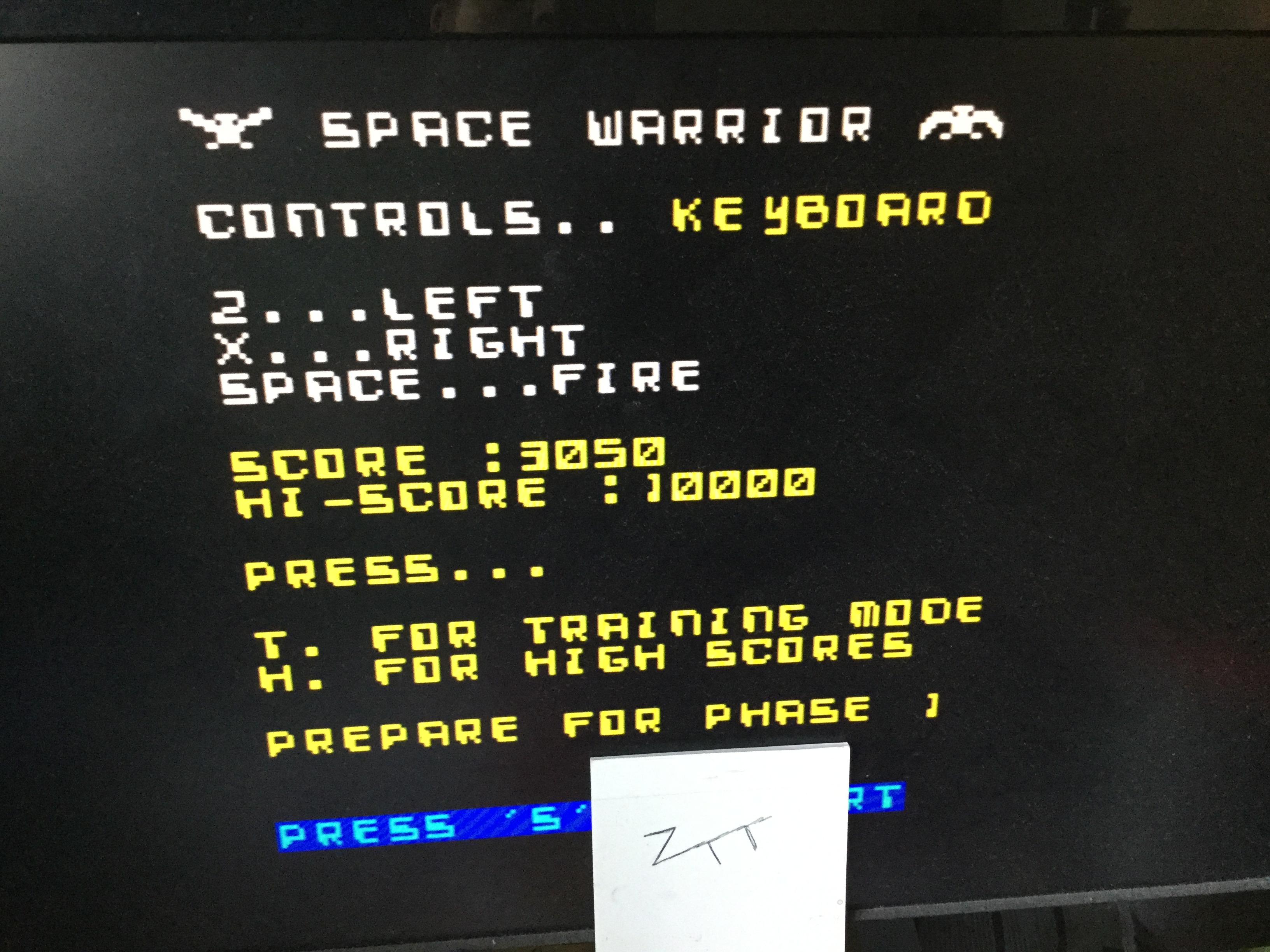 Frankie: Space Warrior (ZX Spectrum Emulated) 3,050 points on 2021-10-09 02:54:37