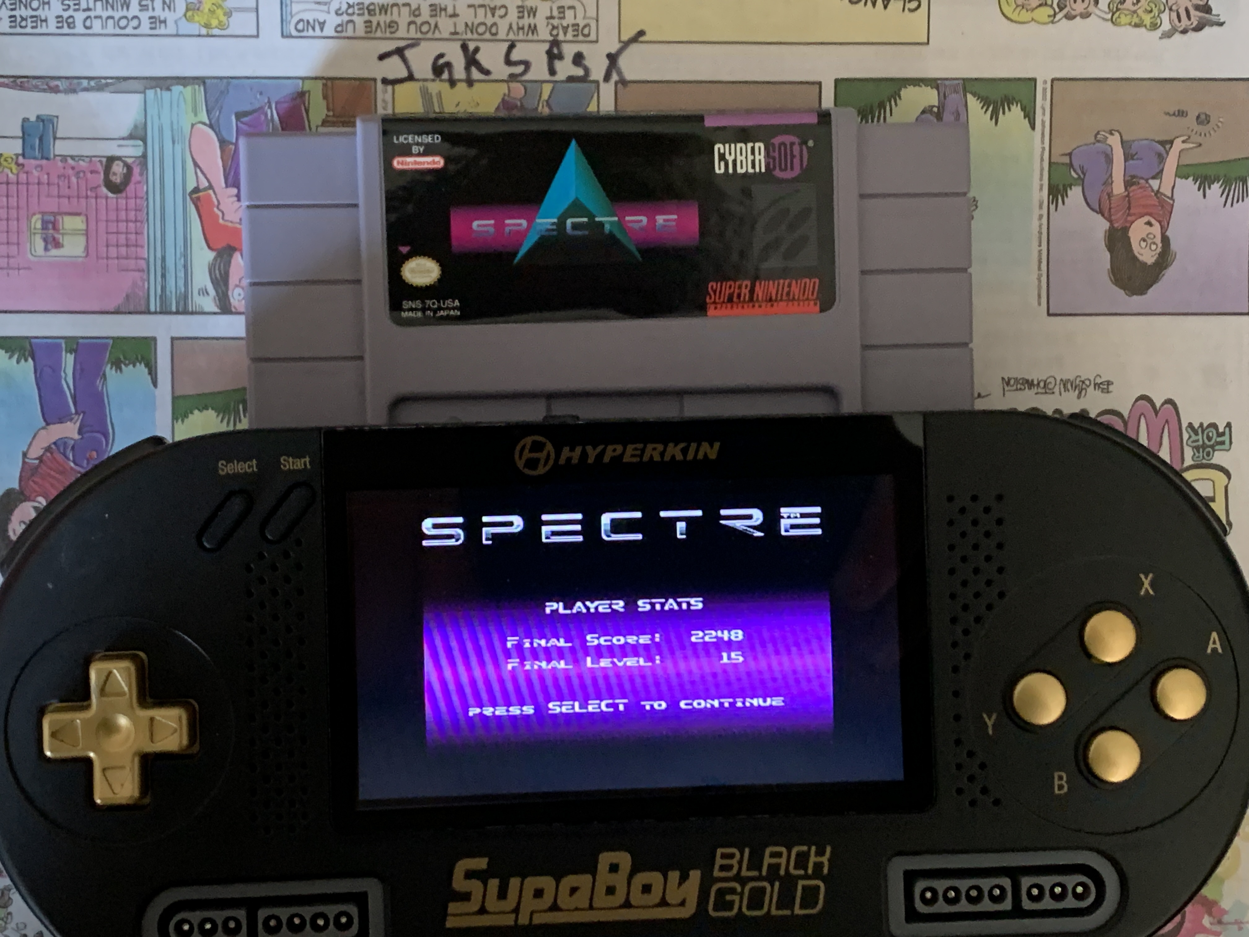 jgkspsx: Spectre (SNES/Super Famicom Emulated) 2,248 points on 2022-05-29 08:55:59