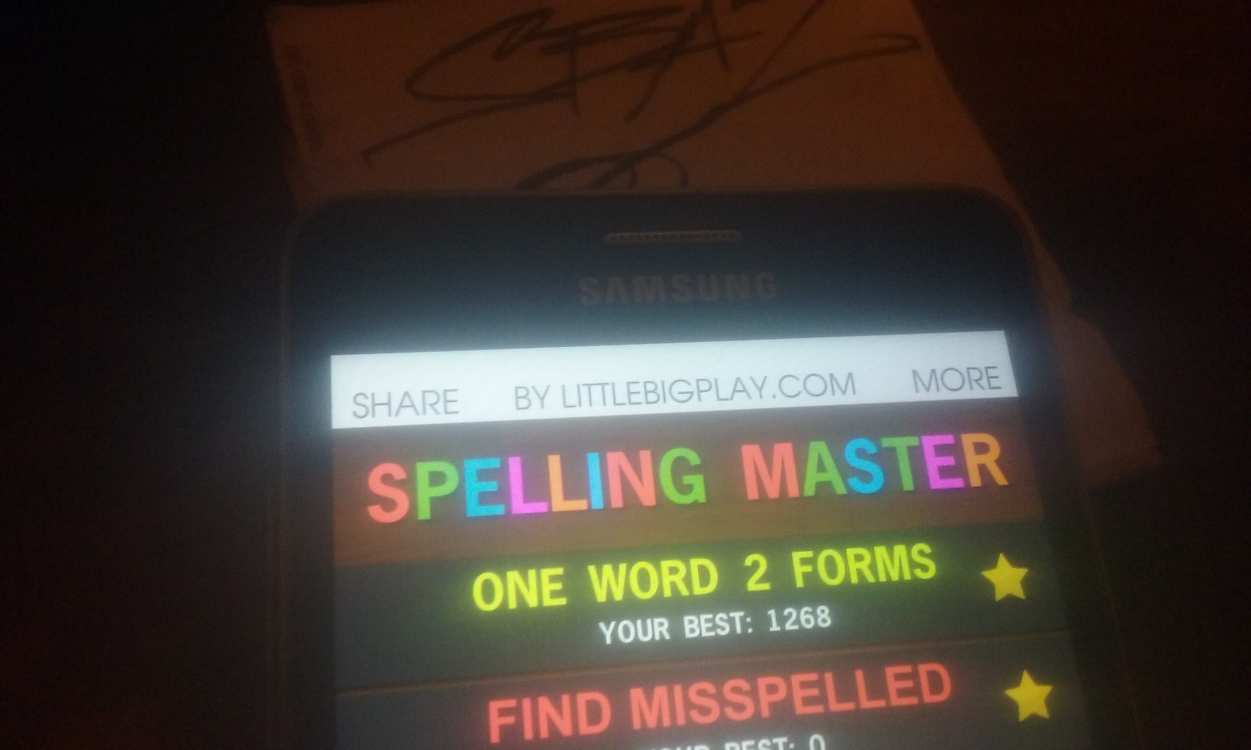 ESSdotBAZ: Spelling Master: One Word Two Forms (Android) 1,268 points on 2020-01-07 19:16:48