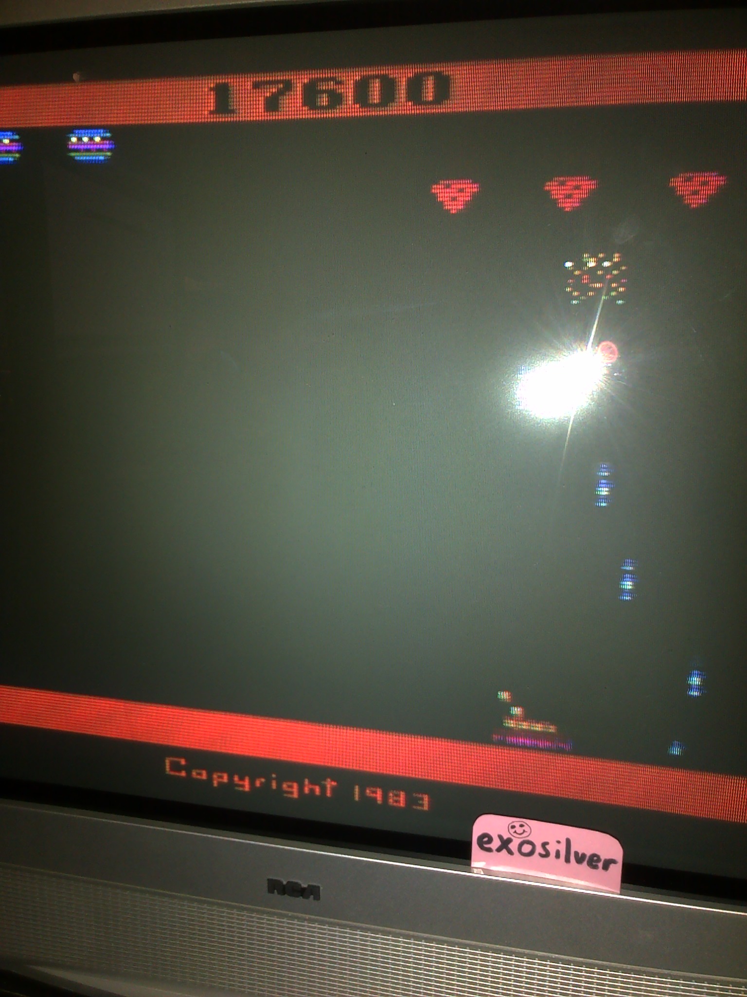 exosilver: Spider Fighter (Atari 2600 Novice/B) 17,600 points on 2016-10-17 13:13:46