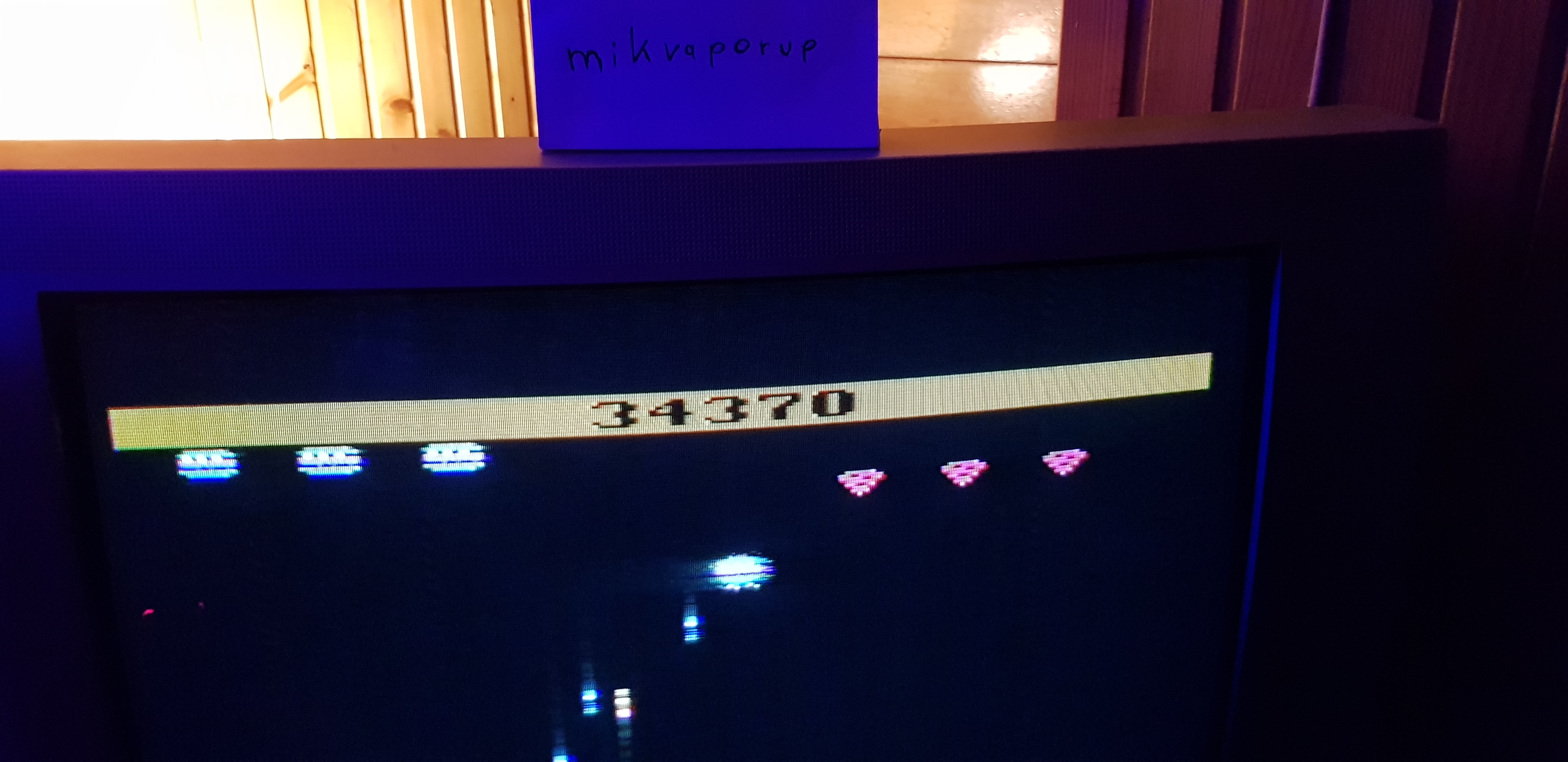 mikvaporup: Spider Fighter (Atari 2600 Novice/B) 34,370 points on 2019-09-18 13:52:46