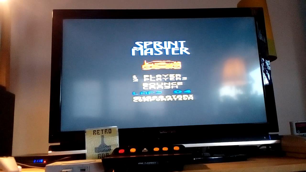 RetroRob: Sprintmaster (Atari 2600 Emulated Novice/B Mode) 0:00:22.8 points on 2019-07-03 13:44:57