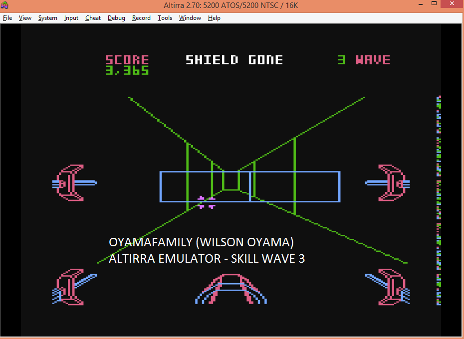 oyamafamily: Star Wars: The Arcade Game [Skill 3] (Atari 5200 Emulated) 3,365 points on 2016-05-19 19:17:55