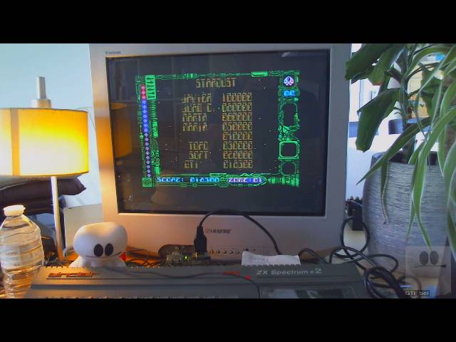 GTibel: Stardust (ZX Spectrum) 18,300 points on 2019-06-08 07:37:37