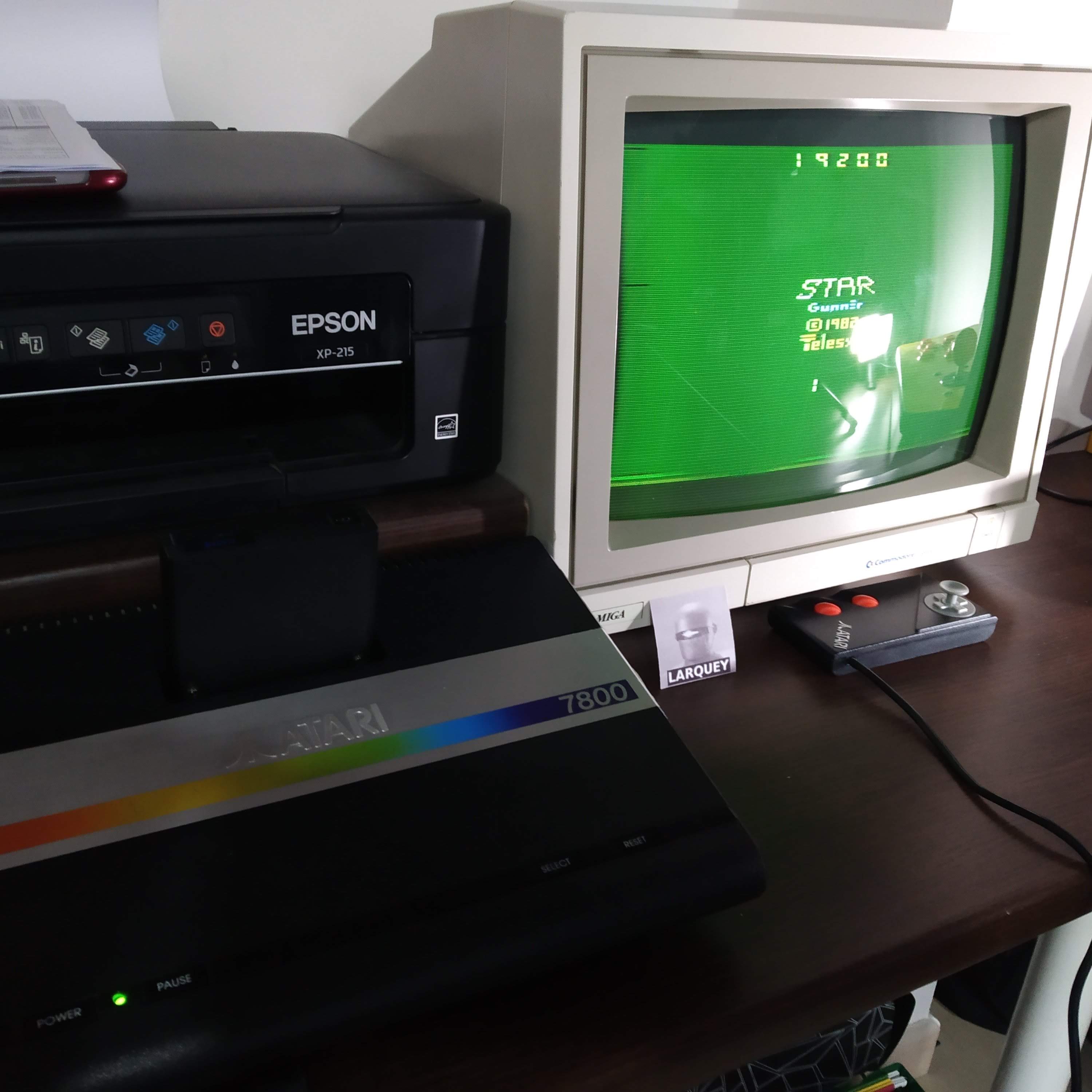 Larquey: Stargunner (Atari 2600 Novice/B) 19,200 points on 2020-06-07 03:42:04