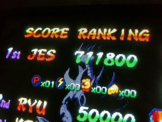 Street Fighter Alpha 2 711,800 points