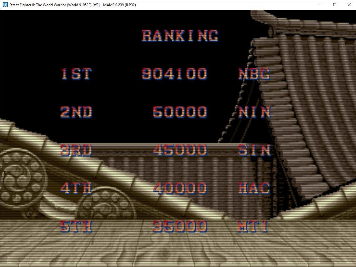 Street Fighter II: The World Warrior [sf2] 904,100 points