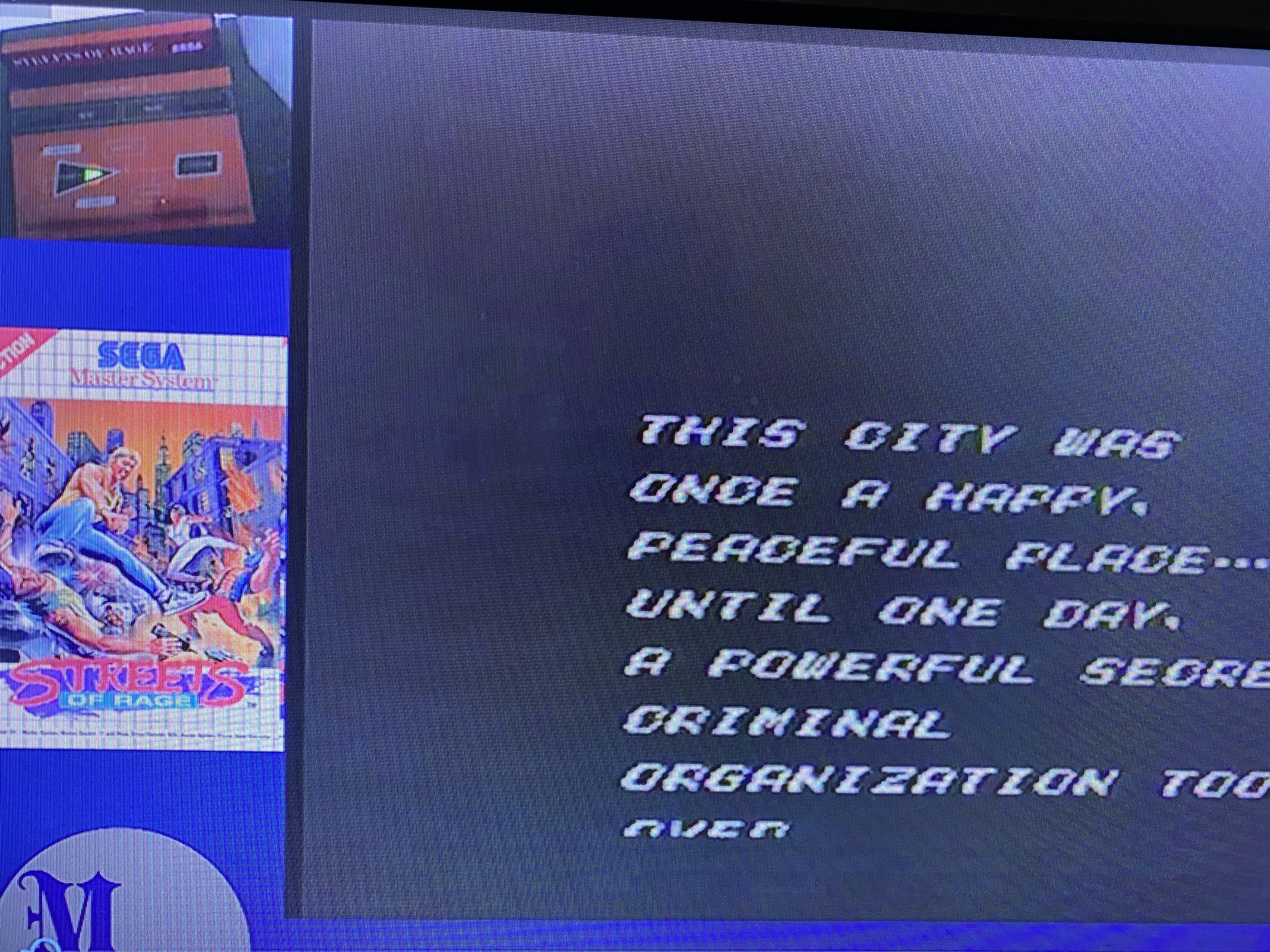 MaineiacGaming: Streets Of Rage [Normal] (Sega Master System) 545,300 points on 2021-01-30 22:14:43