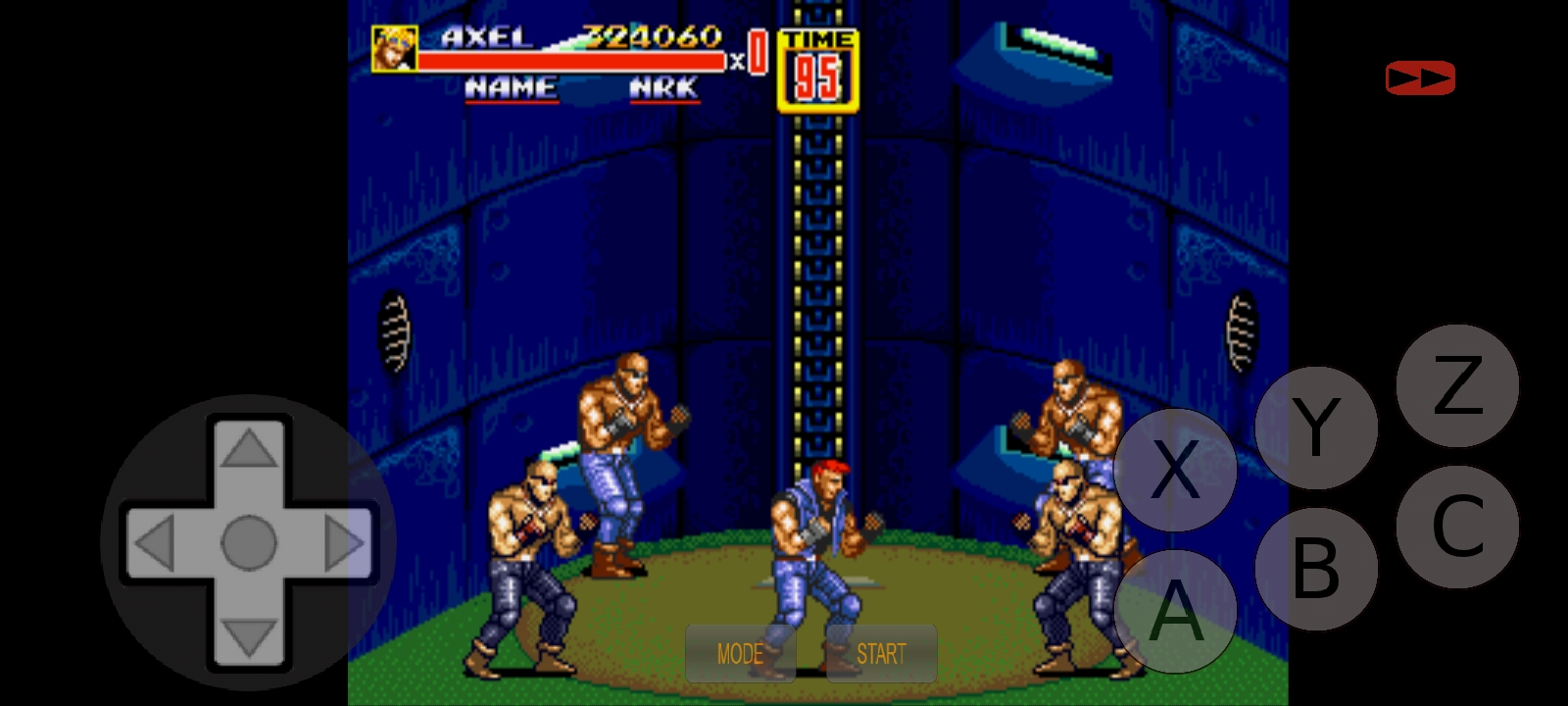 Streets of Rage 2: Hard 324,060 points