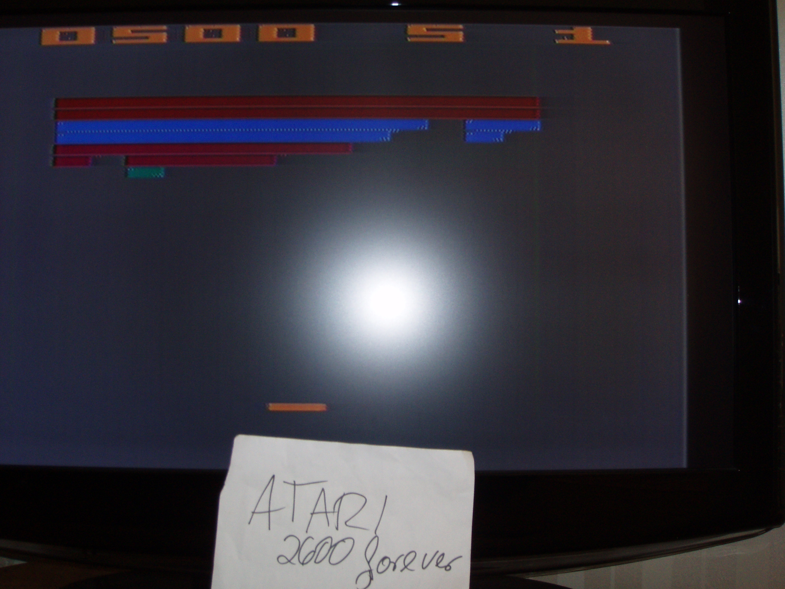 atari2600forever: Super Breakout (Atari 2600 Novice/B) 500 points on 2018-05-07 02:21:01