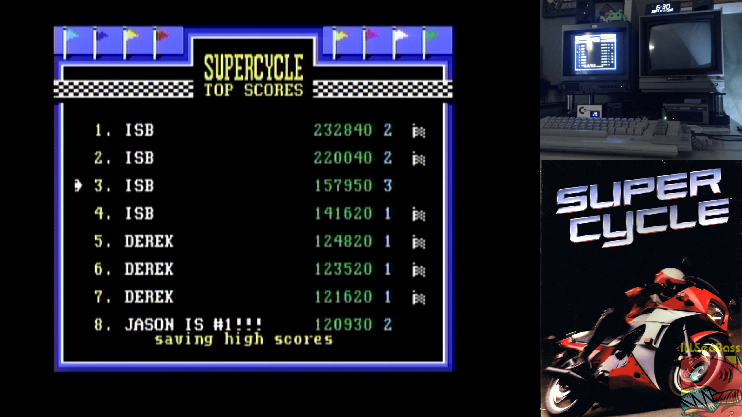 ILLSeaBass: Super Cycle [Level 3 Start] (Commodore 64) 157,950 points on 2018-11-11 18:38:12