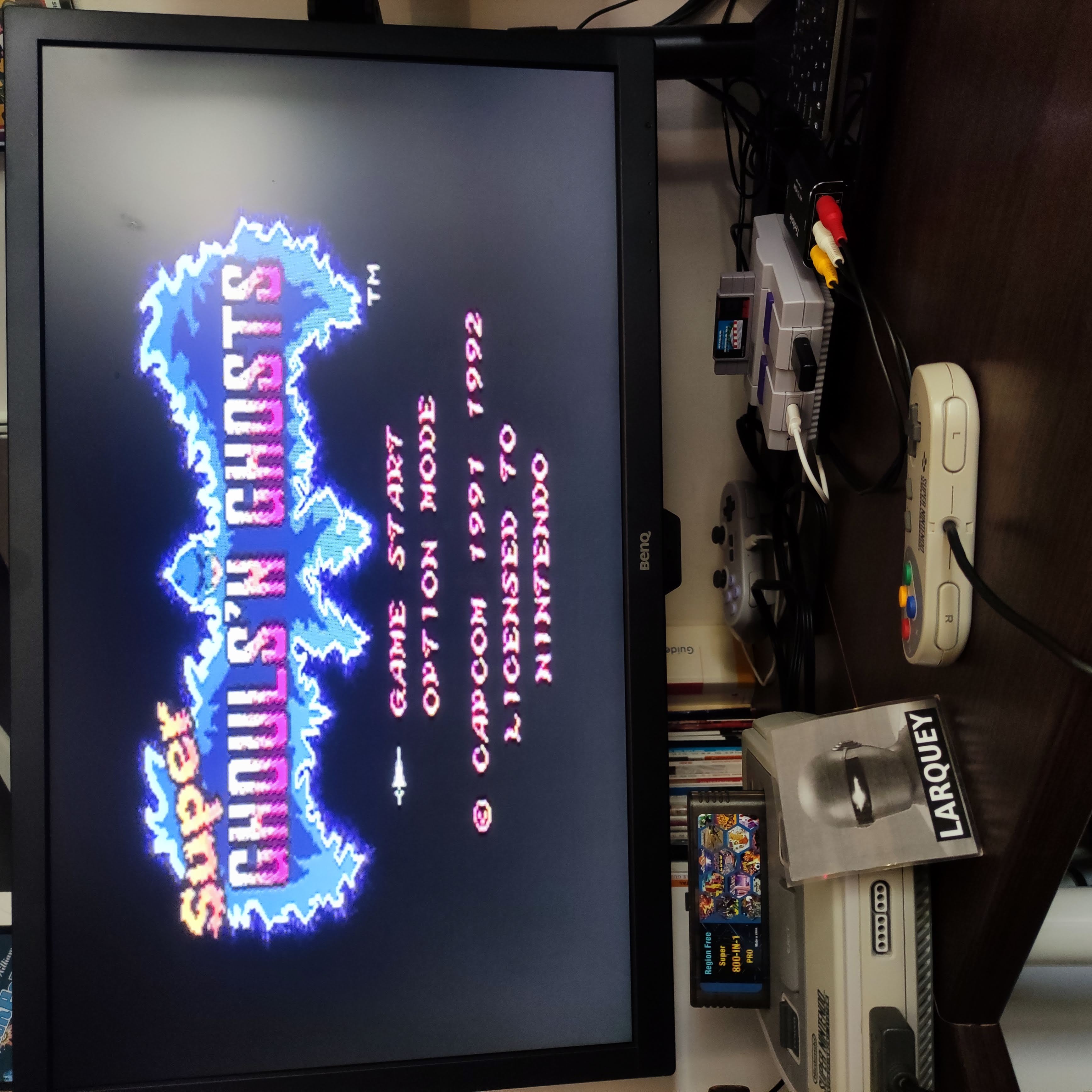Larquey: Super Ghouls N Ghosts (SNES/Super Famicom) 87,500 points on 2022-07-14 01:17:43
