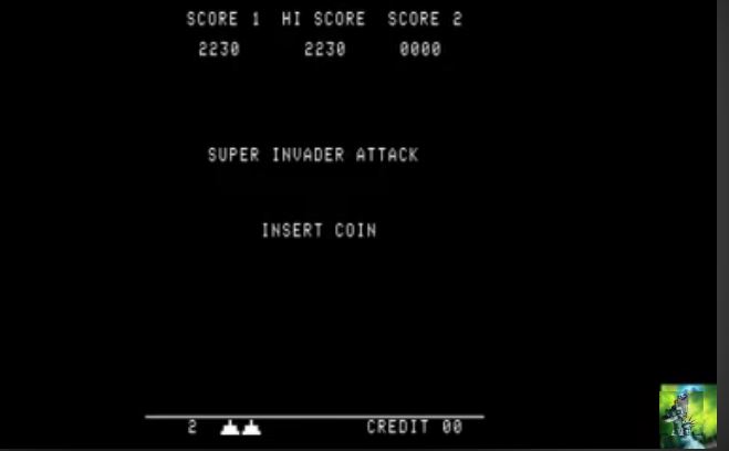 kernzy: Super Invader Attack [sia2650] (Arcade Emulated / M.A.M.E.) 2,230 points on 2023-01-26 19:41:42