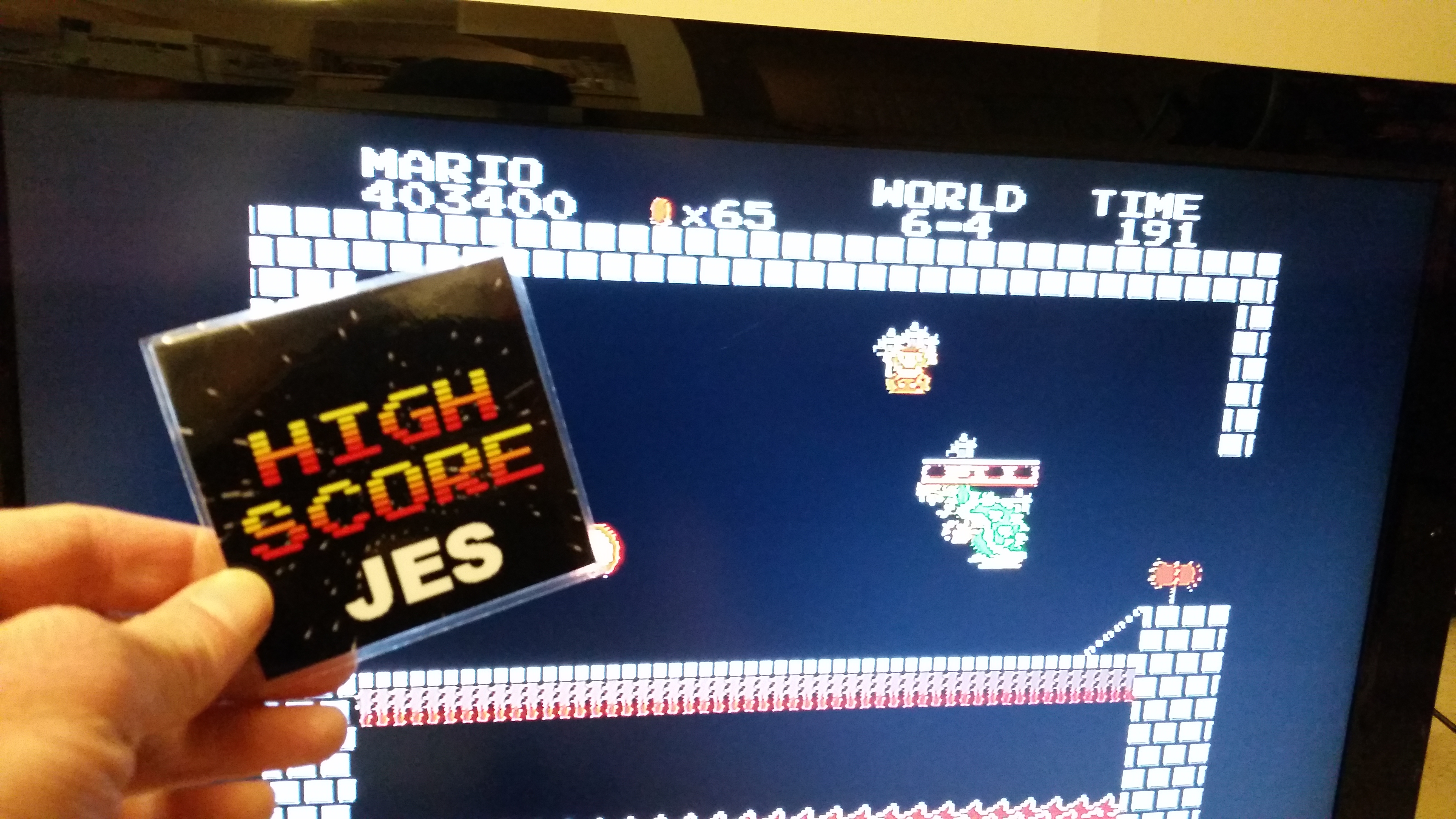 JES: Super Mario Bros. (NES/Famicom) 403,400 points on 2017-01-29 22:16:25