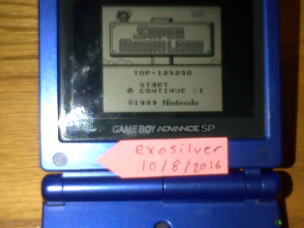 exosilver: Super Mario Land (Game Boy) 125,240 points on 2016-10-08 09:35:05
