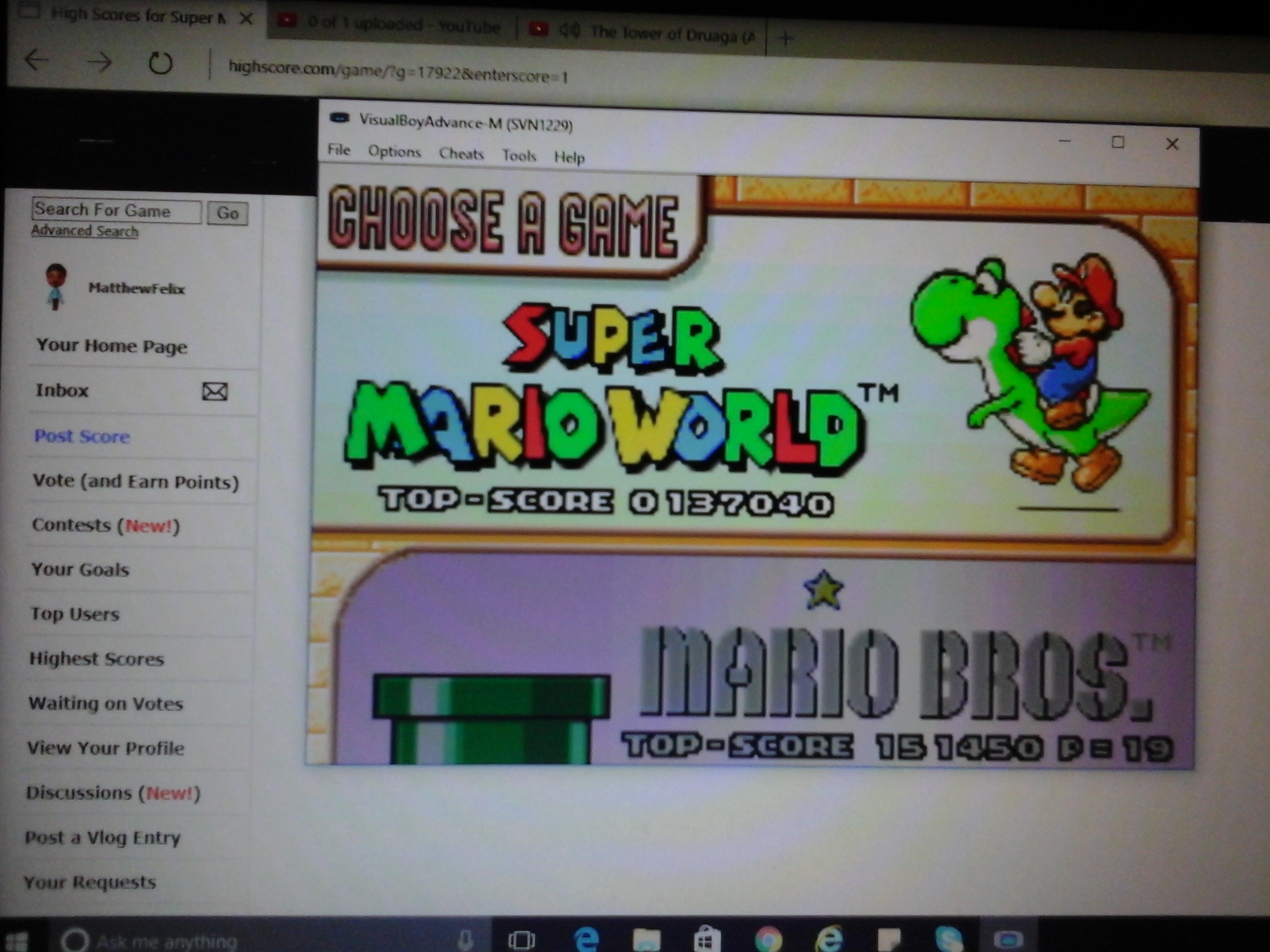 MatthewFelix: Super Mario World: Super Mario Advance 2 (GBA Emulated) 137,040 points on 2016-11-21 20:54:44