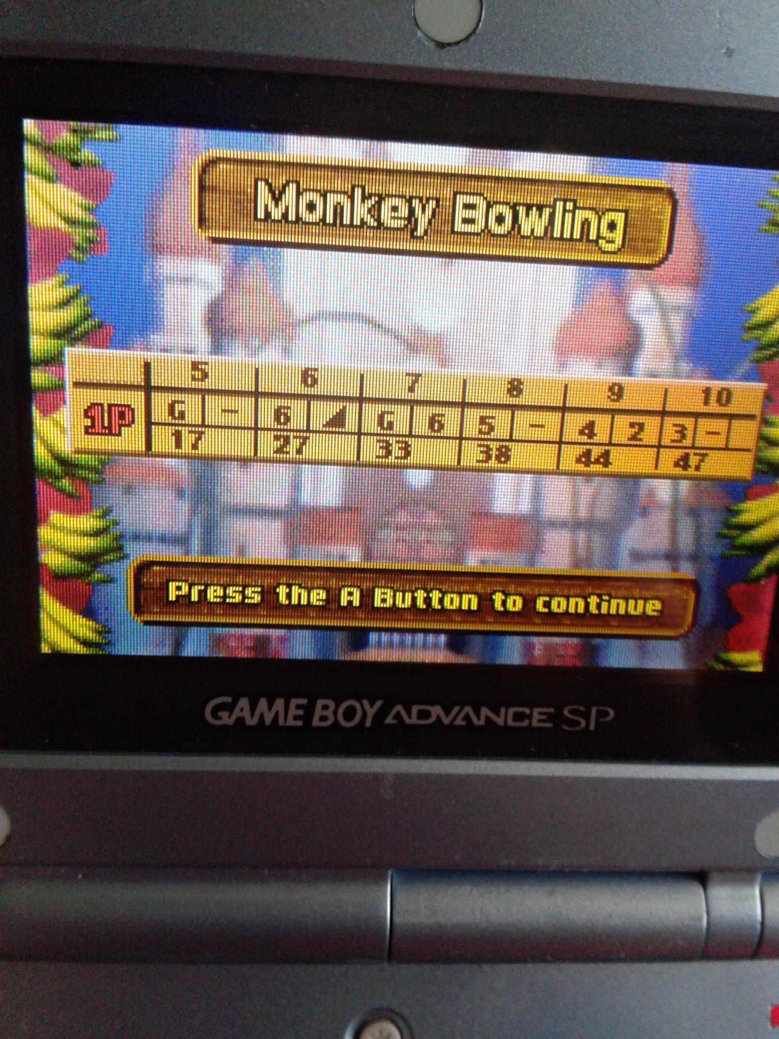 S.BAZ: Super Monkey Ball Jr: Monkey Bowling (GBA) 47 points on 2020-07-02 18:30:00