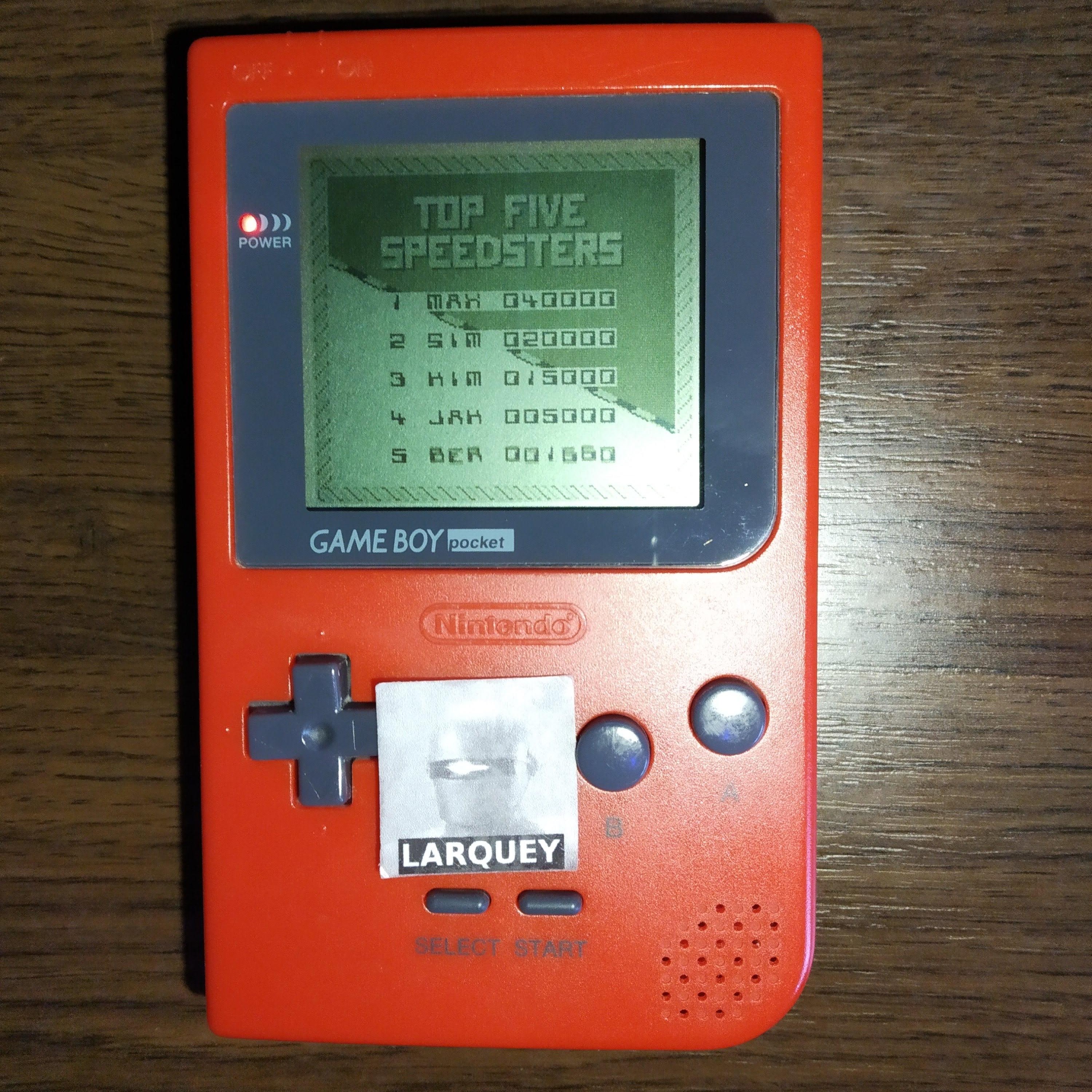 Larquey: Super R.C. Pro-AM (Game Boy) 1,660 points on 2020-05-10 11:04:07