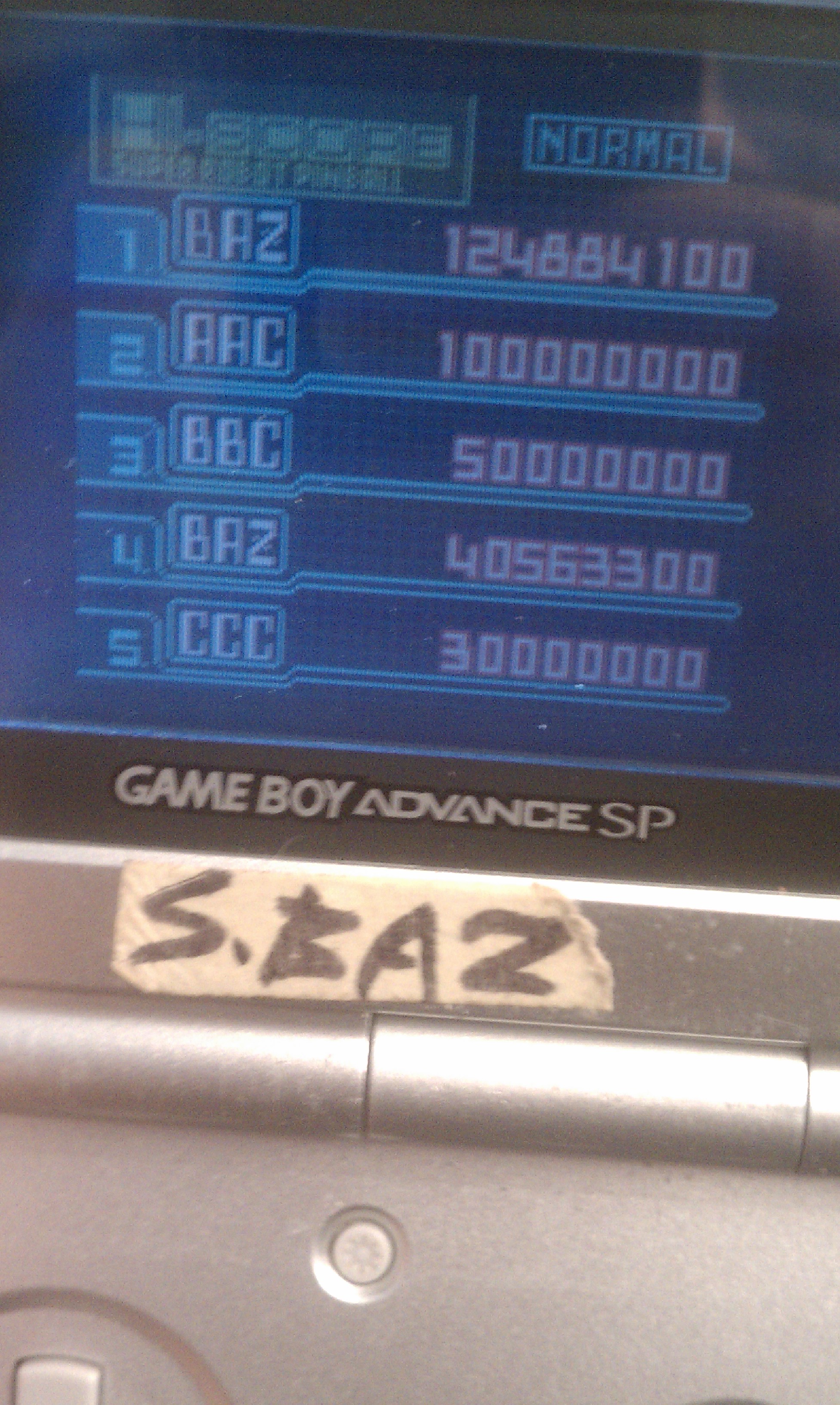 S.BAZ: Super Robot Pinball (Game Boy Color) 124,884,100 points on 2016-07-18 19:33:13