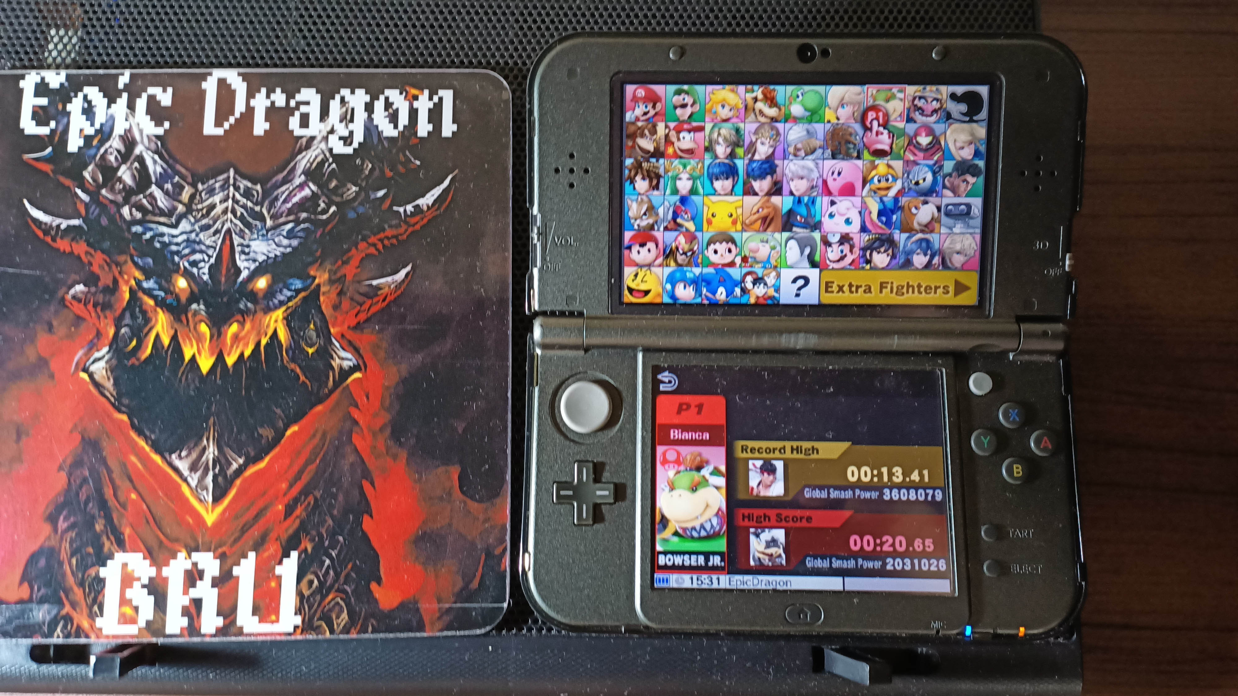 EpicDragon: Super Smash Bros. for Nintendo 3DS: 10-Man Smash: Bowser Jr. (Nintendo 3DS) 0:00:20.65 points on 2022-08-30 13:56:39