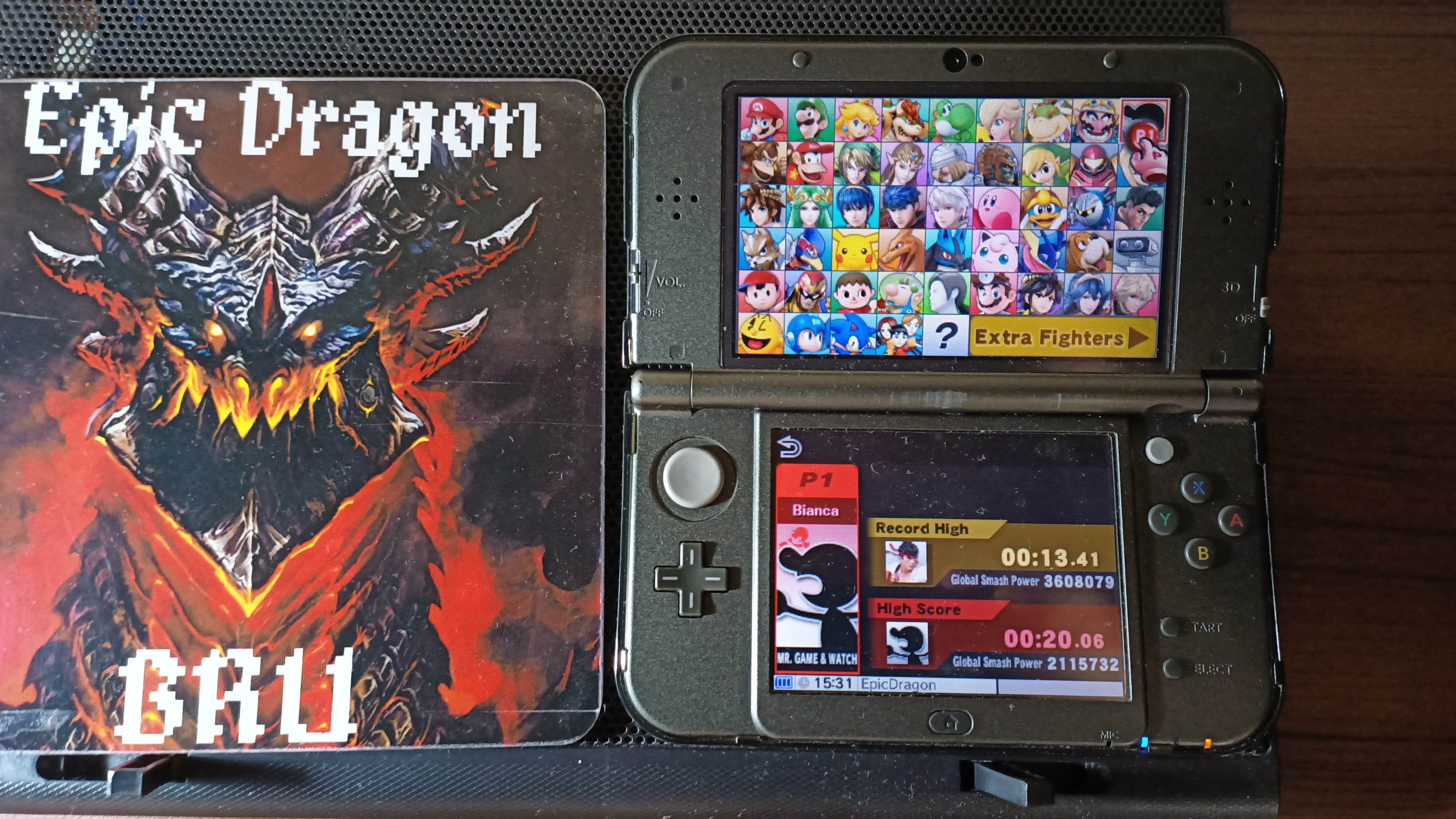 EpicDragon: Super Smash Bros. for Nintendo 3DS: 10-Man Smash: Mr. Game & Watch (Nintendo 3DS) 0:00:20.06 points on 2022-09-09 17:22:18