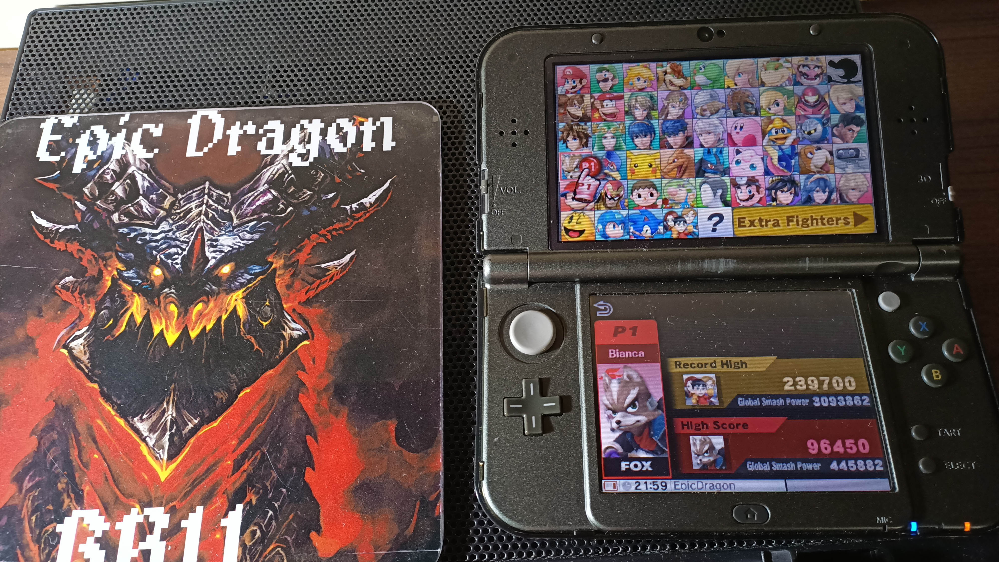 EpicDragon: Super Smash Bros. for Nintendo 3DS: Target Blast: Fox (Nintendo 3DS) 96,450 points on 2022-09-23 16:40:23