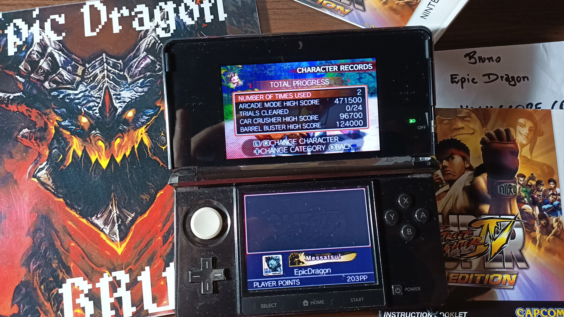 EpicDragon: Super Street Fighter IV 3D Edition: Arcade: Ibuki (Nintendo 3DS) 471,500 points on 2022-07-29 16:29:15