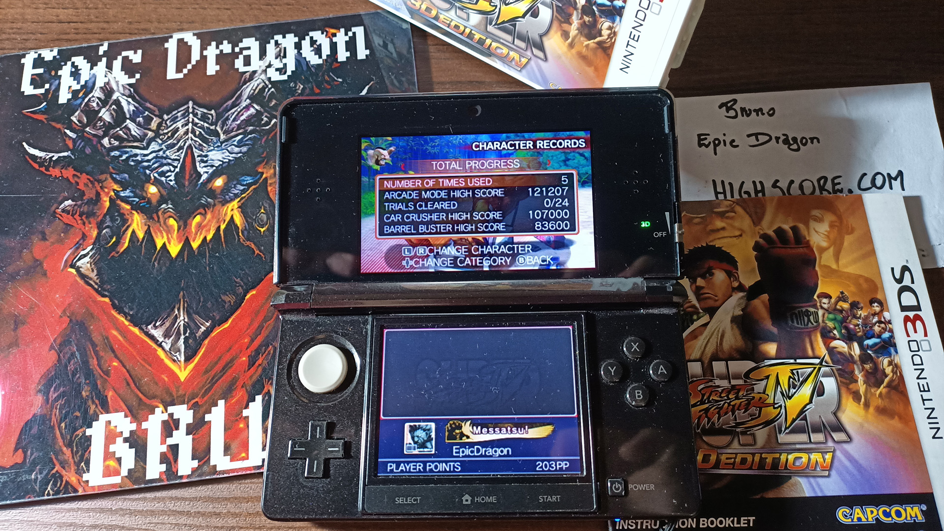 EpicDragon: Super Street Fighter IV 3D Edition: Arcade: Zangief (Nintendo 3DS) 121,207 points on 2022-08-28 12:17:45