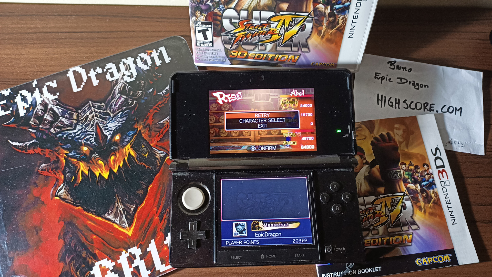 EpicDragon: Super Street Fighter IV 3D Edition: Challenge: Barrel Buster [Abel] (Nintendo 3DS) 64,300 points on 2022-08-01 20:47:31