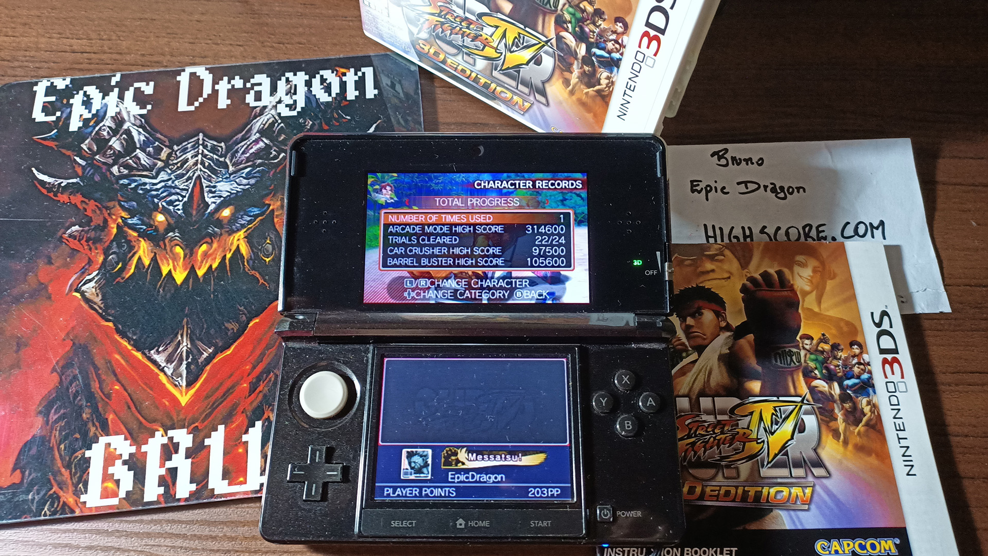 EpicDragon: Super Street Fighter IV 3D Edition: Challenge: Barrel Buster: T. Hawk (Nintendo 3DS) 105,600 points on 2022-08-28 12:10:30