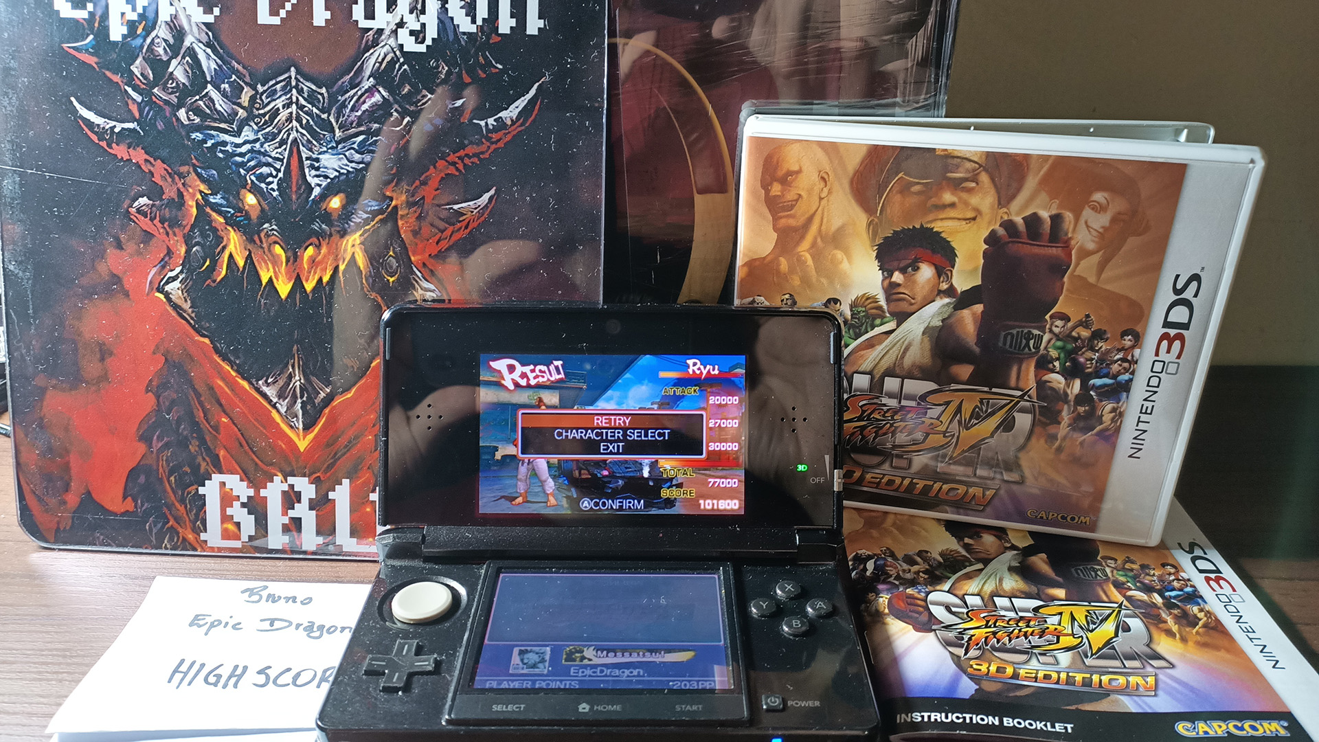 EpicDragon: Super Street Fighter IV 3D Edition: Challenge: Car Crusher: Ryu (Nintendo 3DS) 101,600 points on 2022-08-17 21:10:42
