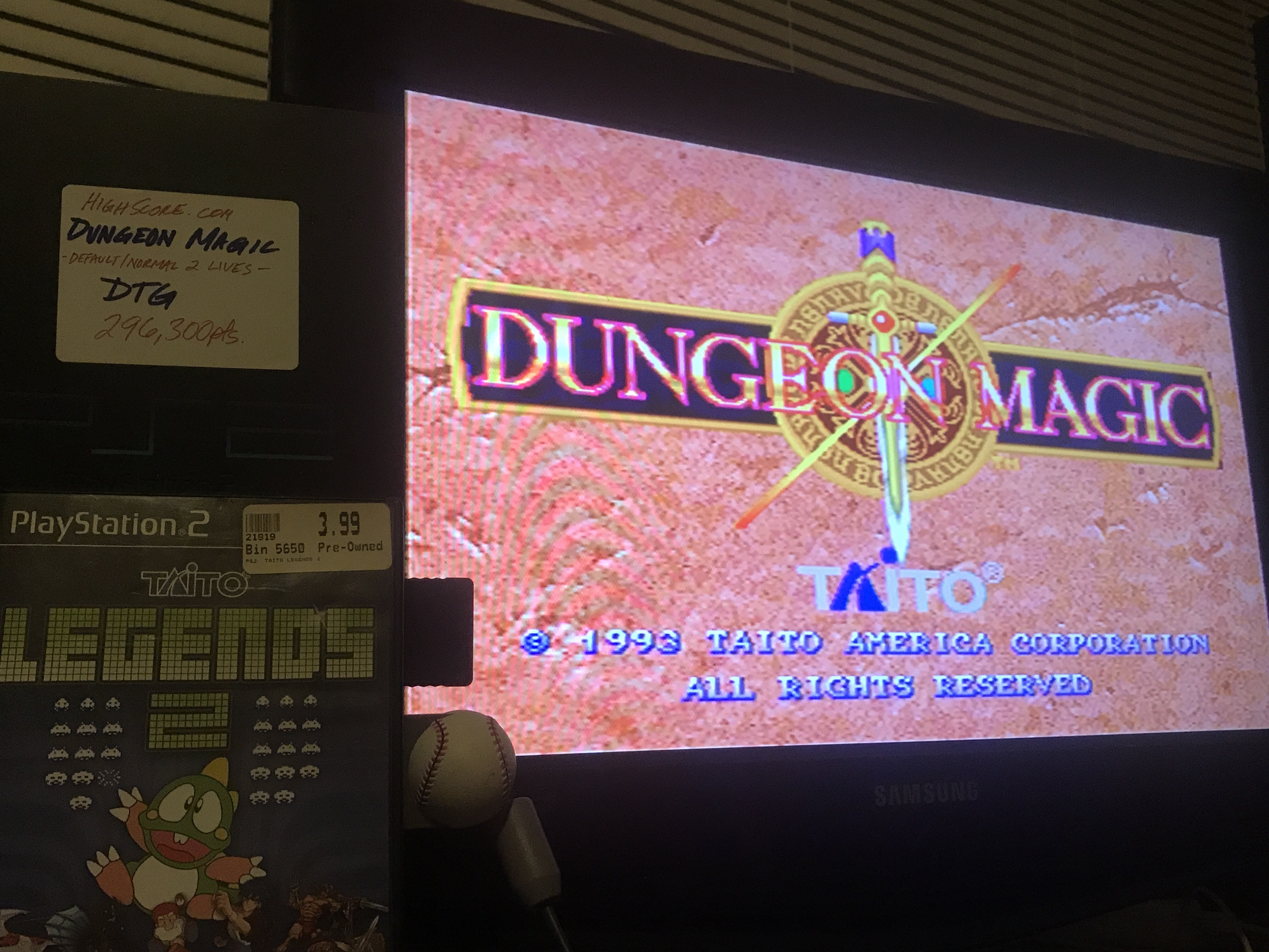 DeadThumbGamer: Taito Legends 2: Dungeon Magic [Medium] (Playstation 2) 296,300 points on 2019-11-10 08:53:05