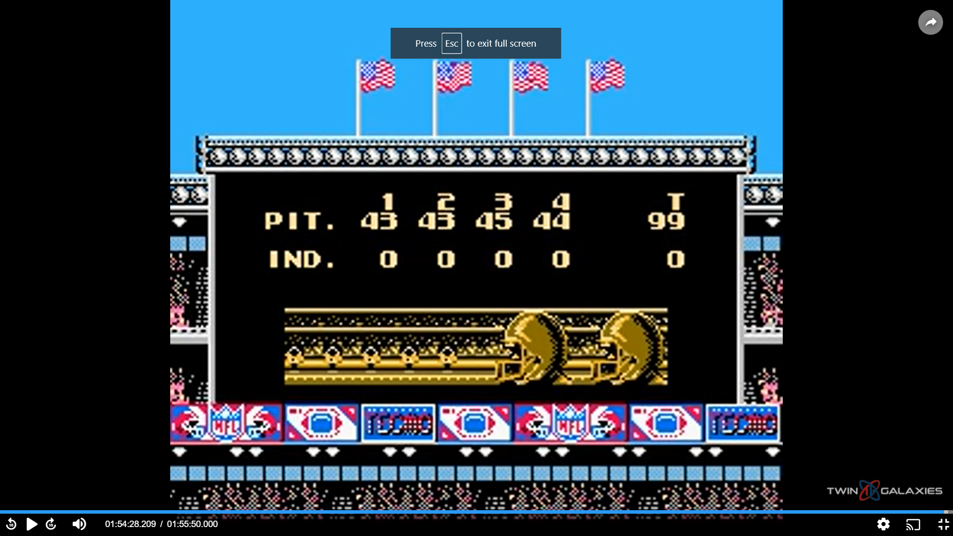 thegamer1185: Tecmo Super Bowl [Point Difference] (NES/Famicom) 175 points on 2022-03-24 20:47:36