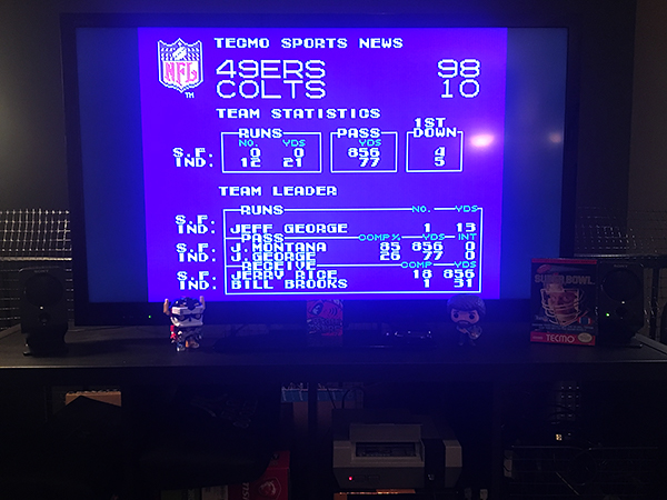 ILLSeaBass: Tecmo Super Bowl [Point Difference] (NES/Famicom) 88 points on 2018-01-16 21:37:51