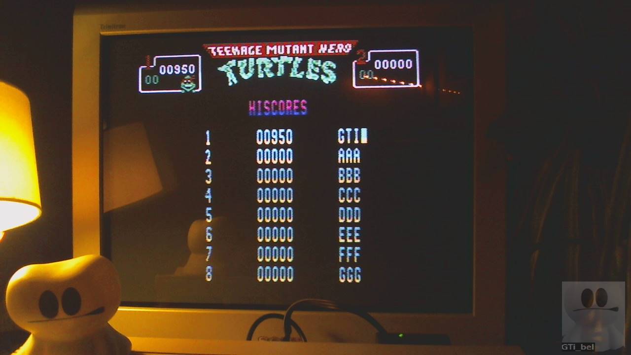 GTibel: Teenage Mutant Hero Turtles: The Coin-Op (Commodore 64) 950 points on 2020-01-28 14:34:49