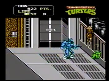 trivia212005: Teenage Mutant Ninja Turtles II: The Arcade Game (NES/Famicom) 522 points on 2017-09-27 20:25:13