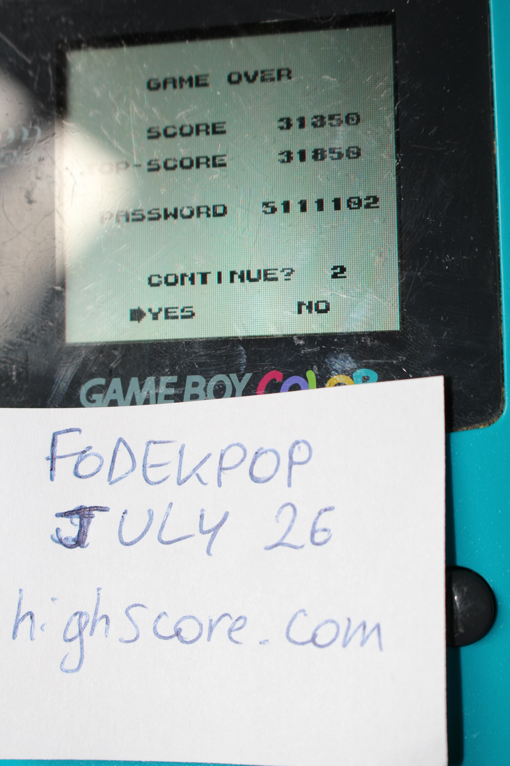 Fodekpop: Teenage Mutant Ninja Turtles III: Radical Rescue (Game Boy) 31,850 points on 2015-07-26 11:20:55