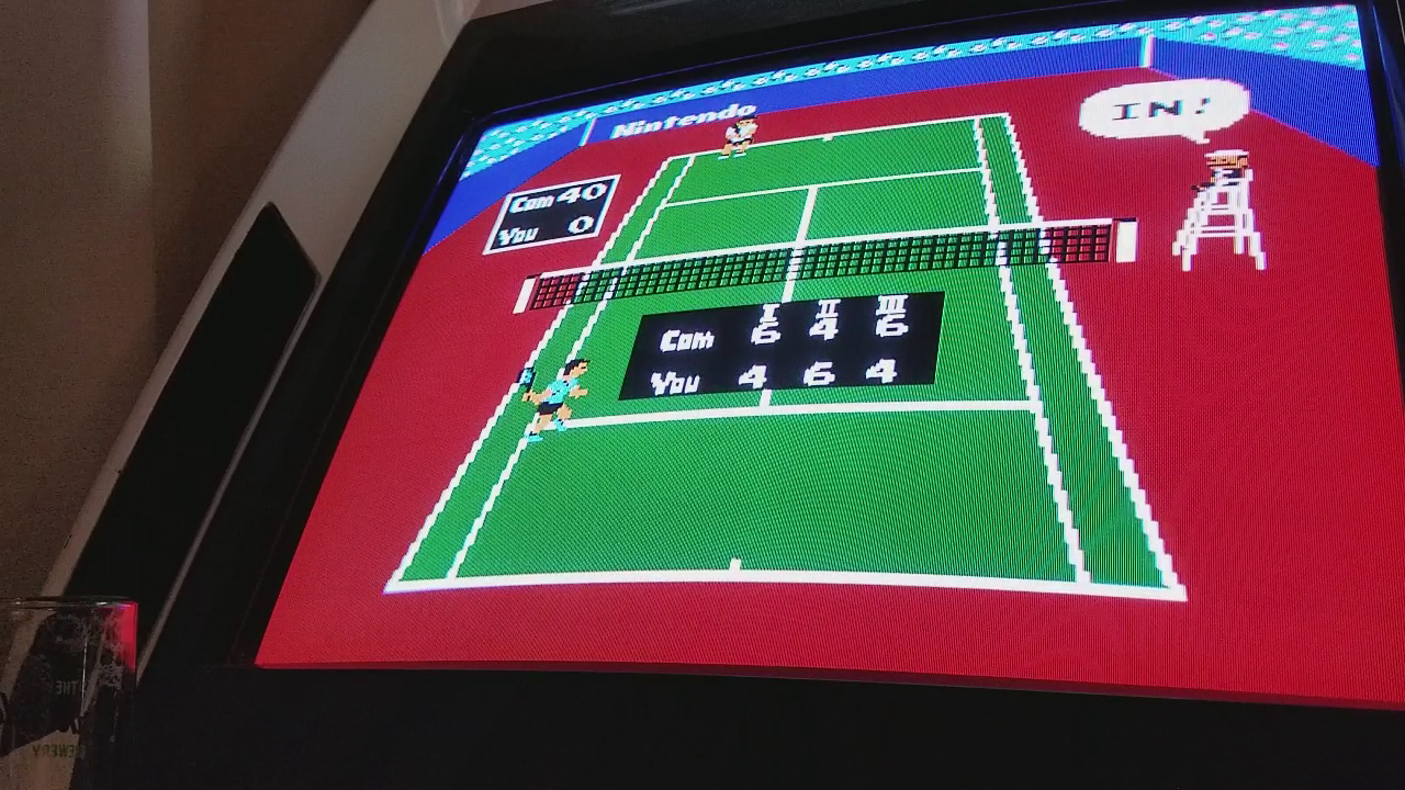 JES: Tennis: Level 2 [Games Won] (NES/Famicom Emulated) 26 points on 2017-12-04 14:38:44
