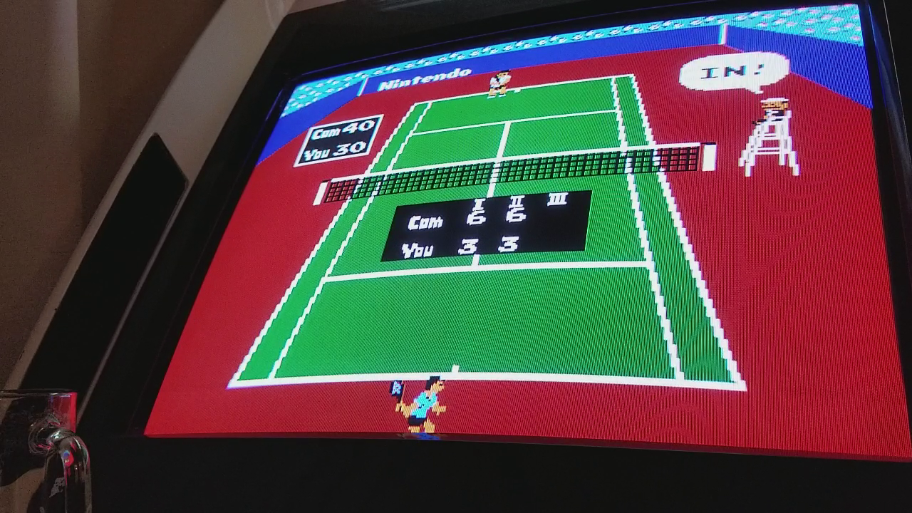 JES: Tennis: Level 3 [Games Won] (NES/Famicom Emulated) 6 points on 2017-12-04 13:11:58