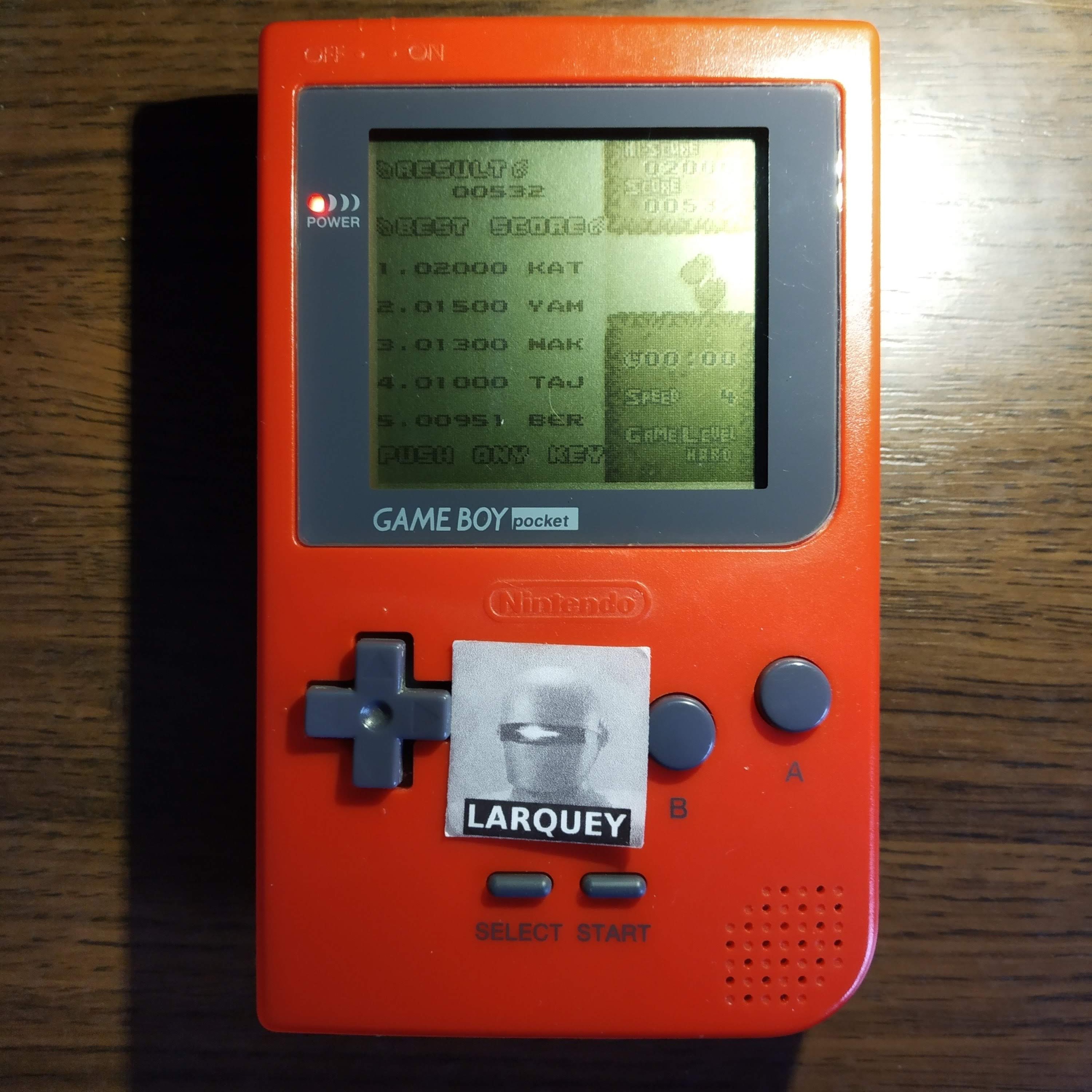 Larquey: Tetris Attack: Time Trial [Hard] (Game Boy) 532 points on 2020-05-16 08:06:51