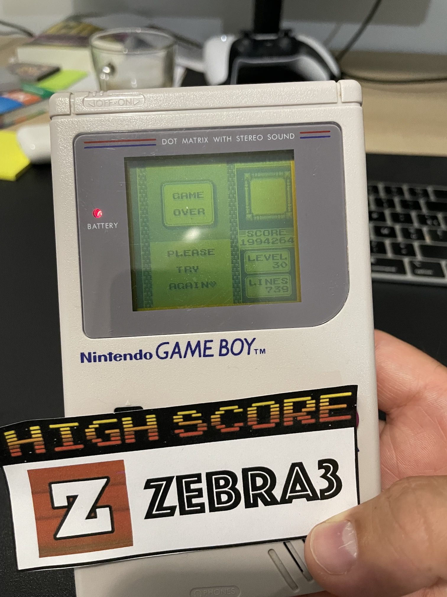 Zebra3: Tetris DX: Marathon [Lines] (Game Boy Color) 739 points on 2023-06-29 08:36:14