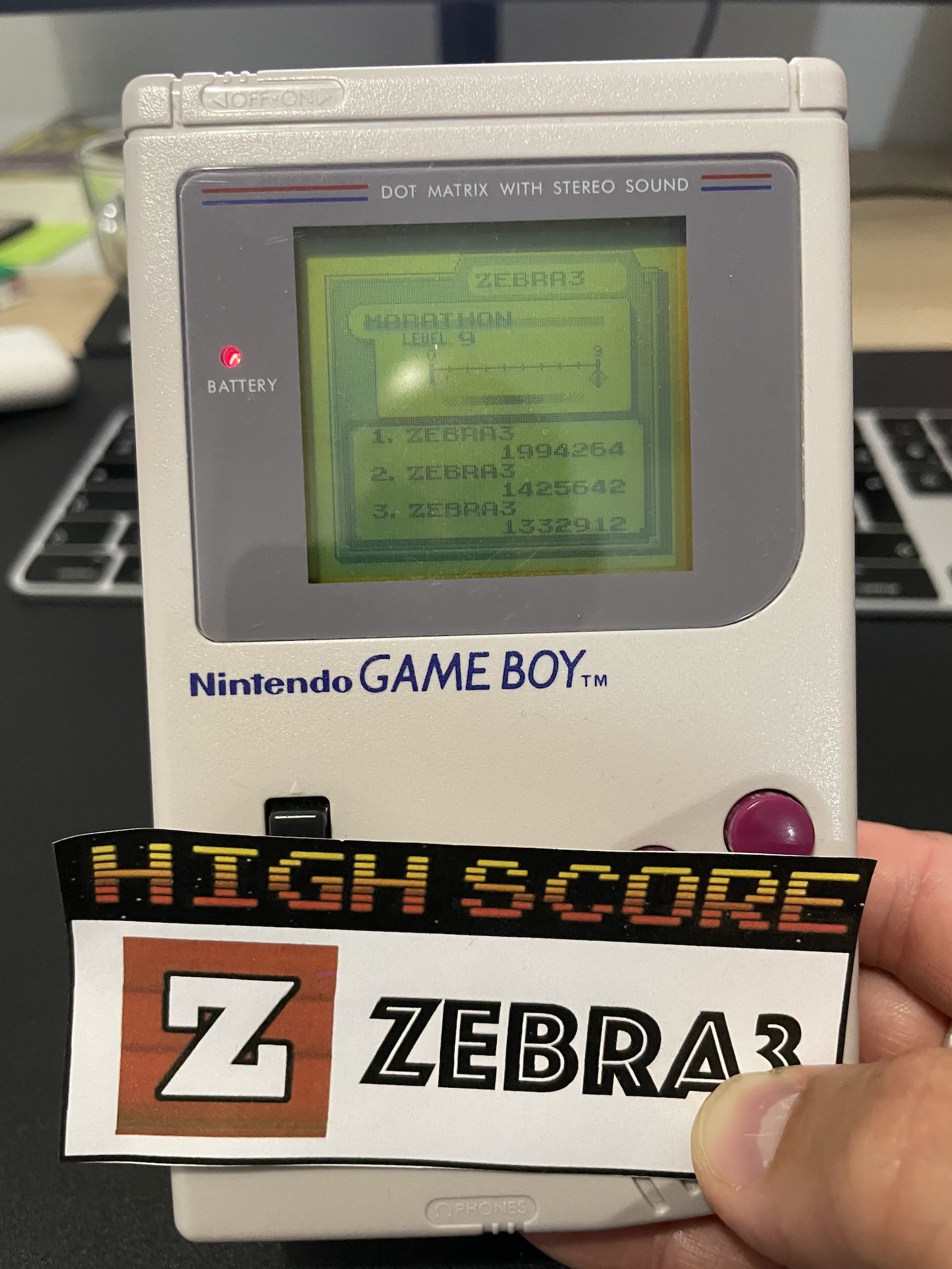 Zebra3: Tetris DX: Marathon [Points] (Game Boy Color) 1,994,264 points on 2023-06-29 08:37:26
