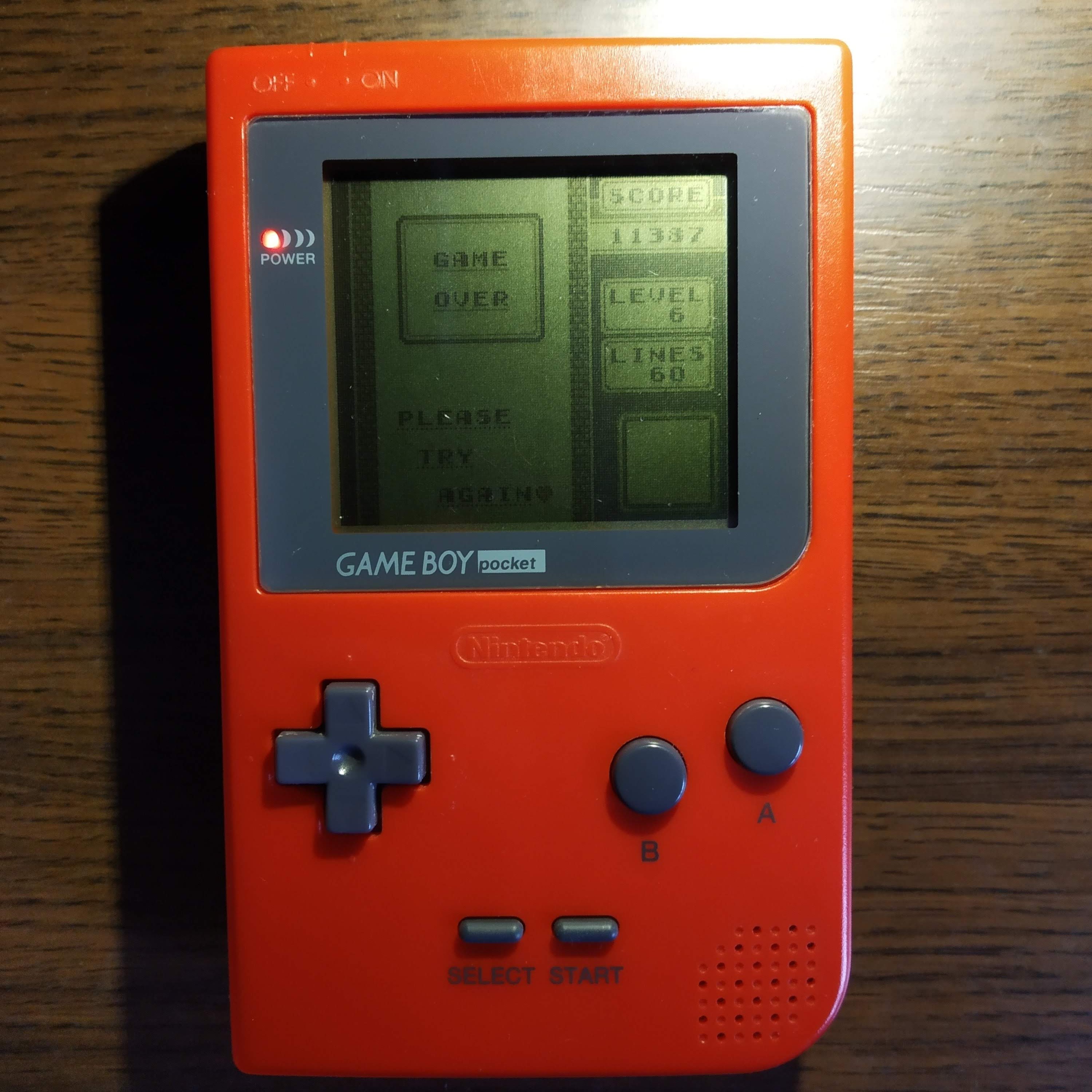 Larquey: Tetris [Lines] (Game Boy) 60 points on 2020-05-16 09:57:17