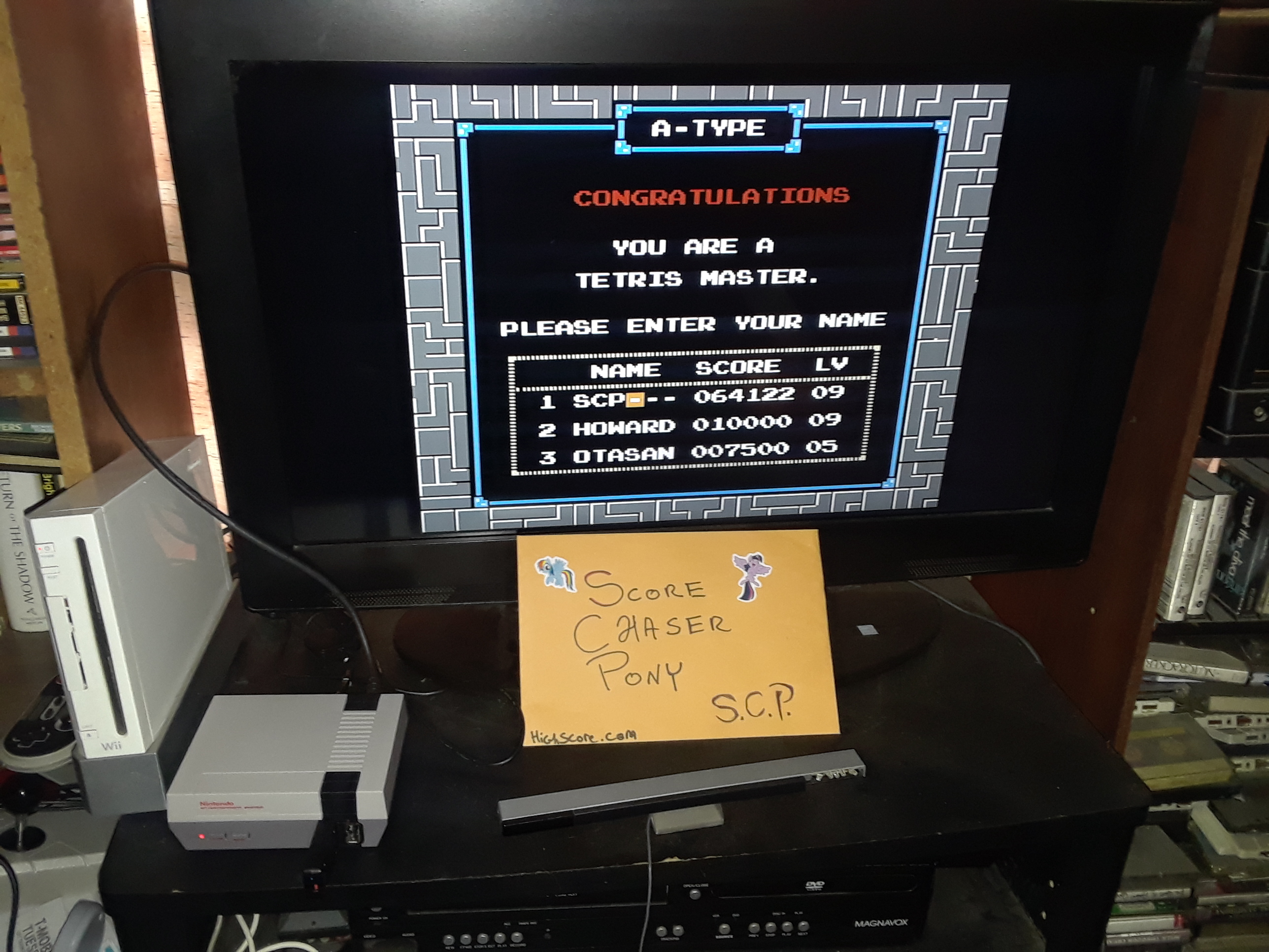 Scorechaserpony: Tetris (NES/Famicom Emulated) 64,122 points on 2019-04-03 13:09:23