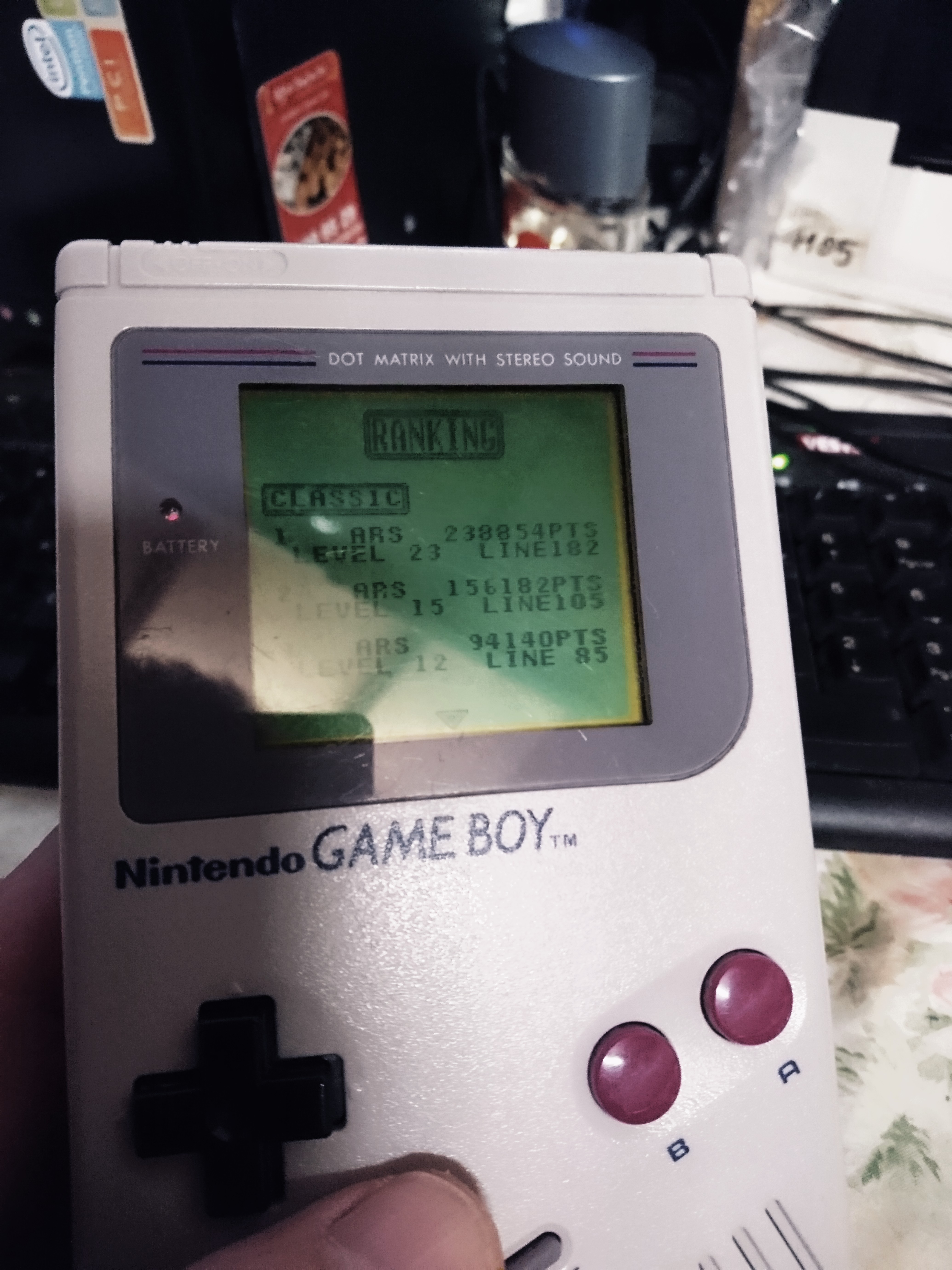 arasalkan: Tetris Plus - Classic (Game Boy) 238,854 points on 2019-11-11 00:44:45