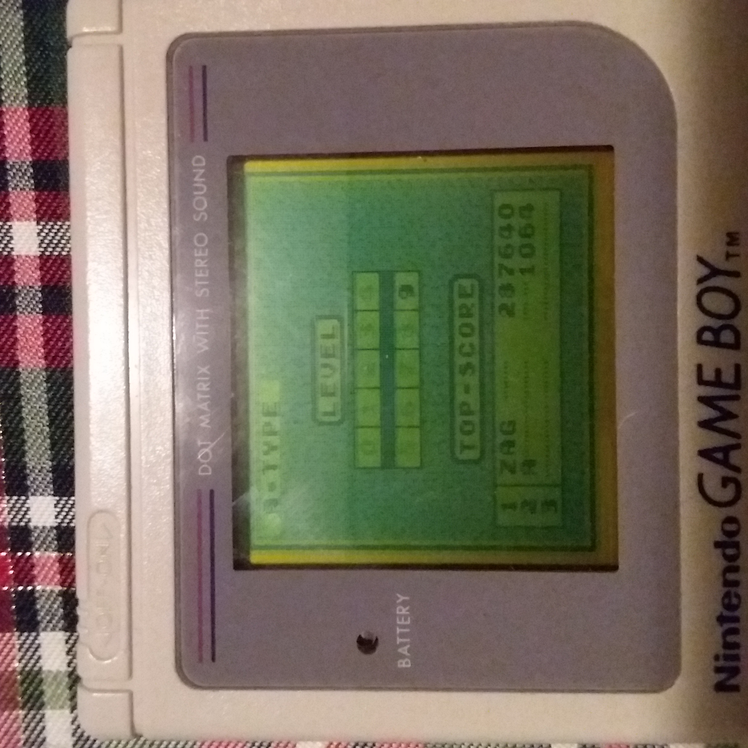 Zaggzy: Tetris [Points] (Game Boy) 287,640 points on 2020-02-29 21:13:19