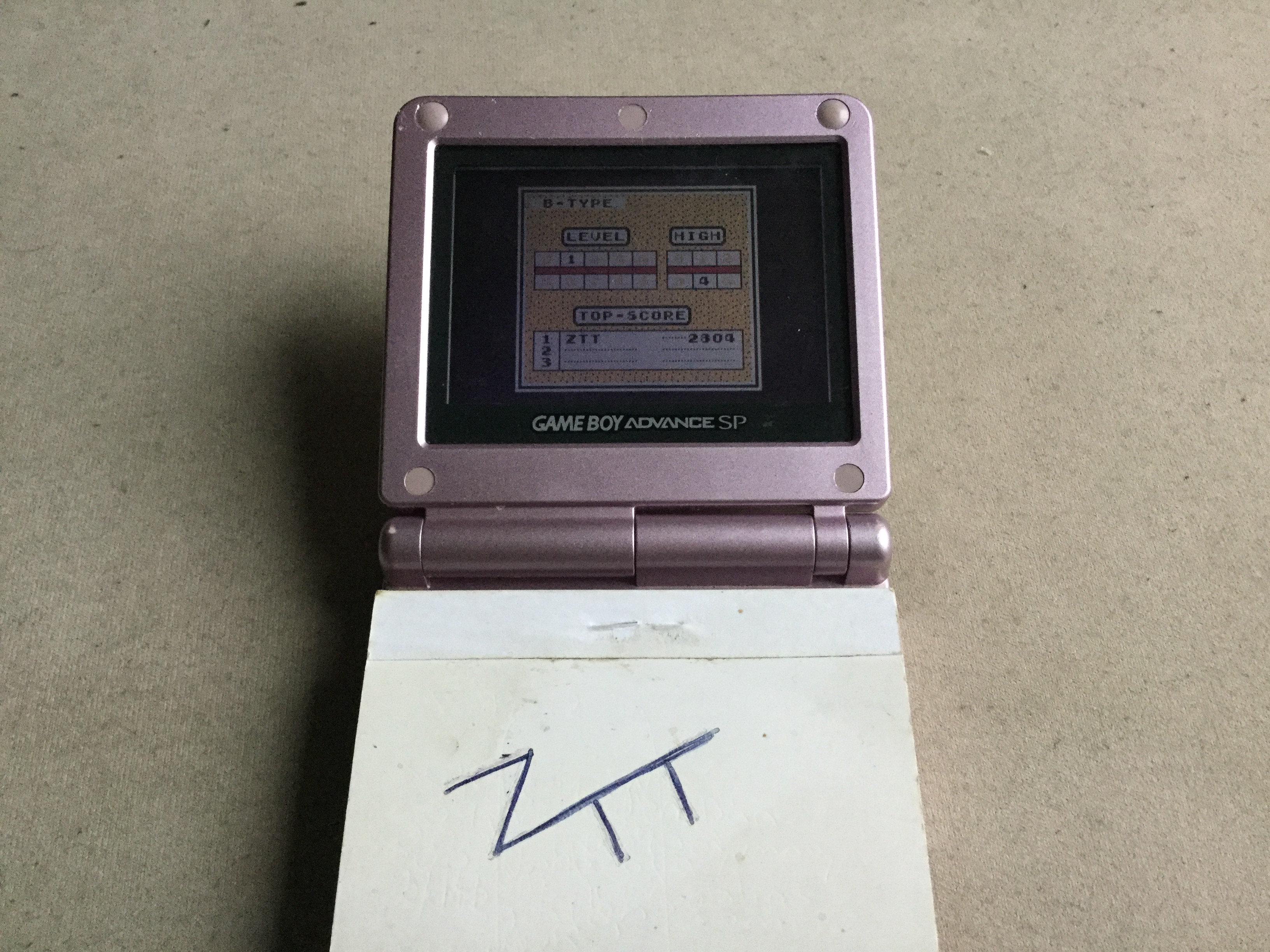 Frankie: Tetris: Type B [Level 1 / High 4] (Game Boy) 2,804 points on 2019-11-16 02:58:03