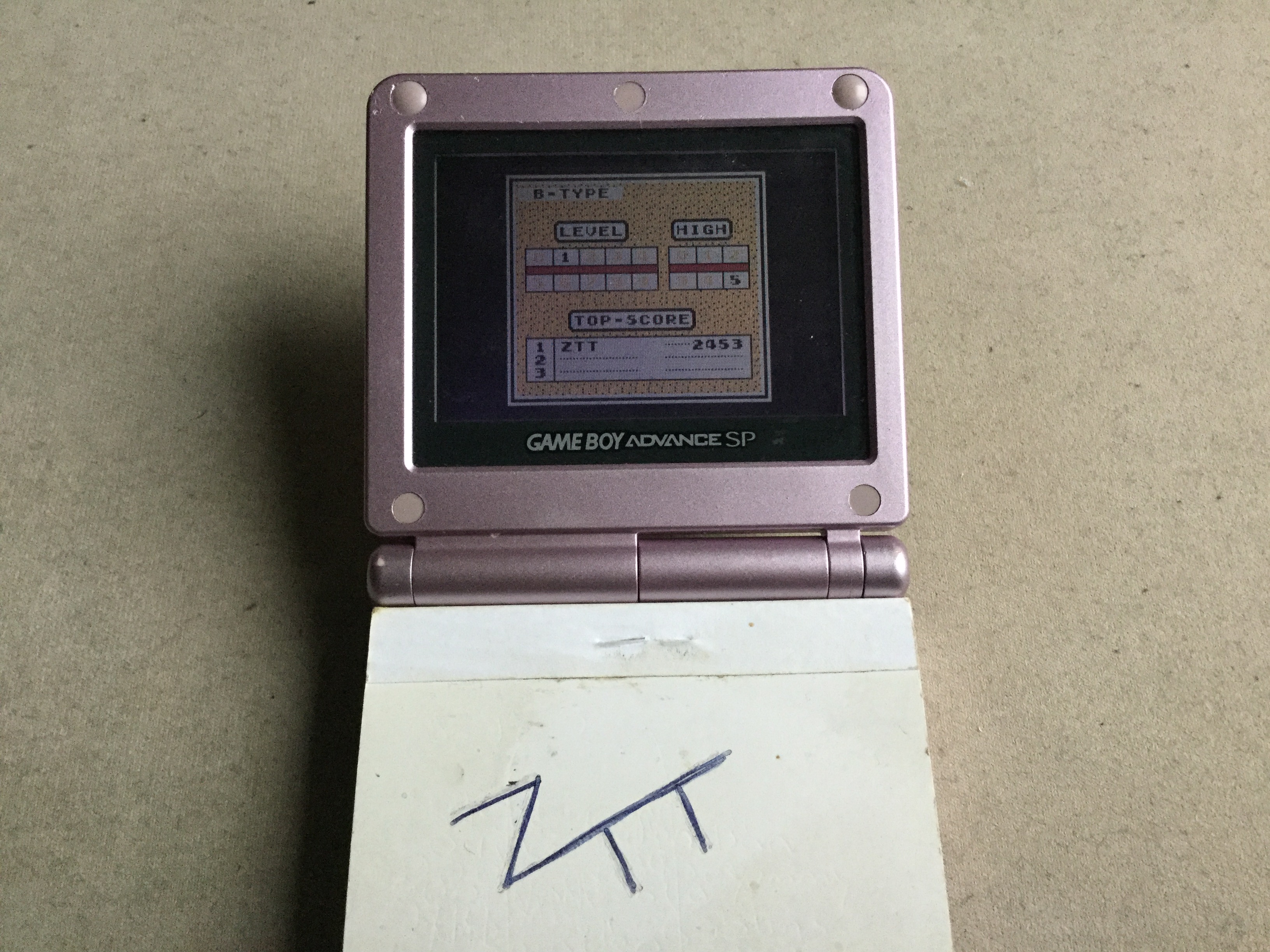 Frankie: Tetris: Type B [Level 1 / High 5] (Game Boy) 2,453 points on 2019-11-16 03:05:43